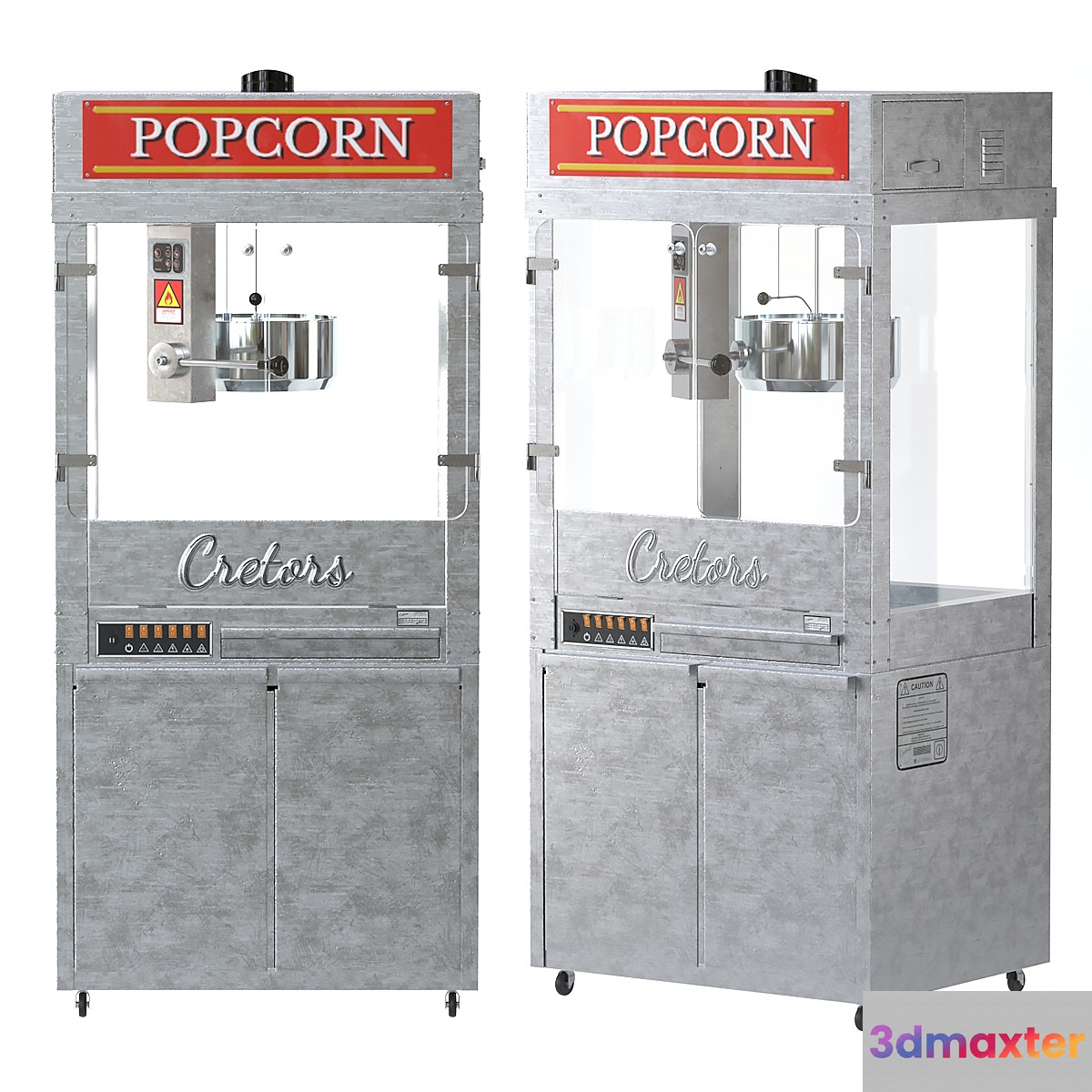 Cretors Mach 5 Headliner Popcorn Maker 3D Max