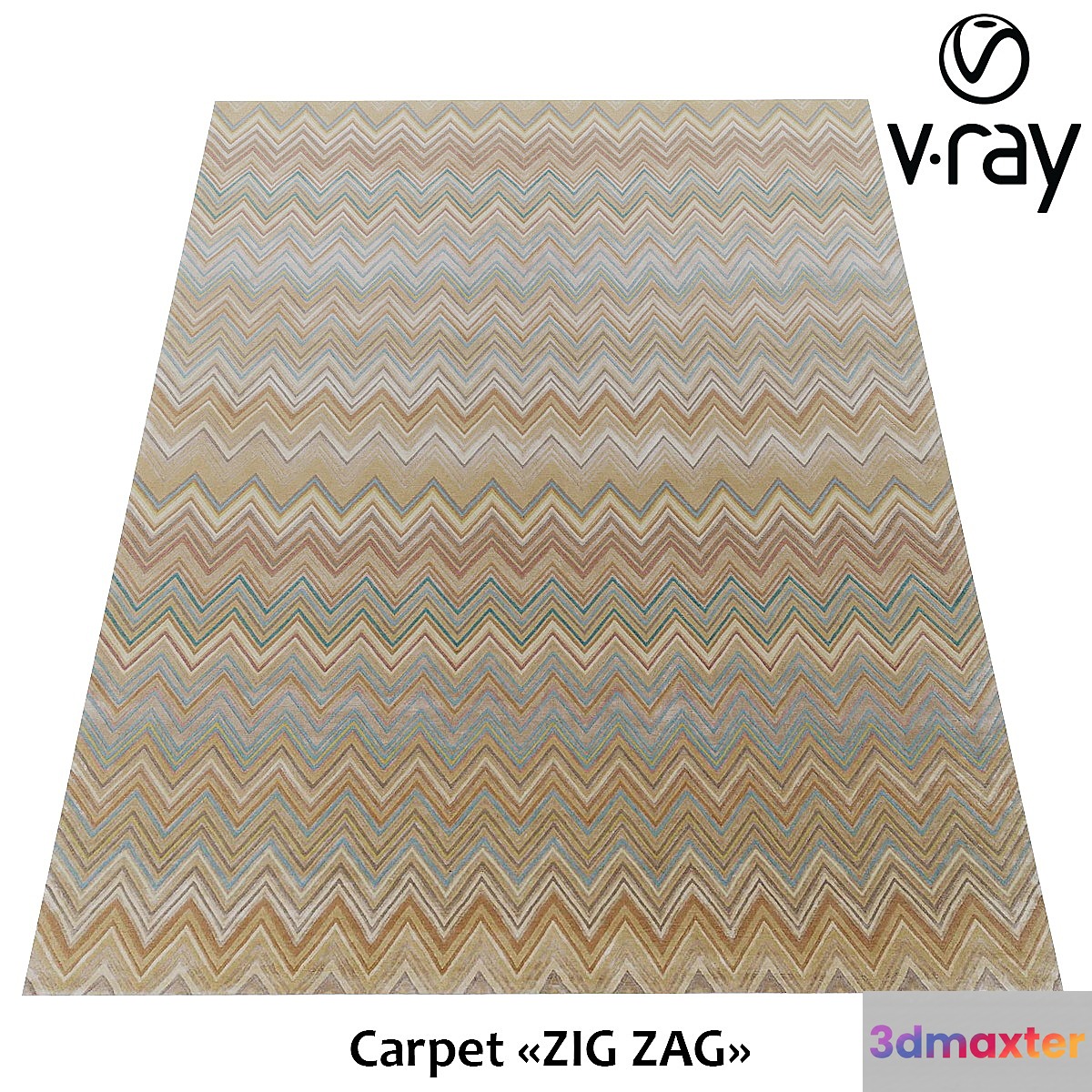 Nepali carpet “ZIG ZAG” 3D Max