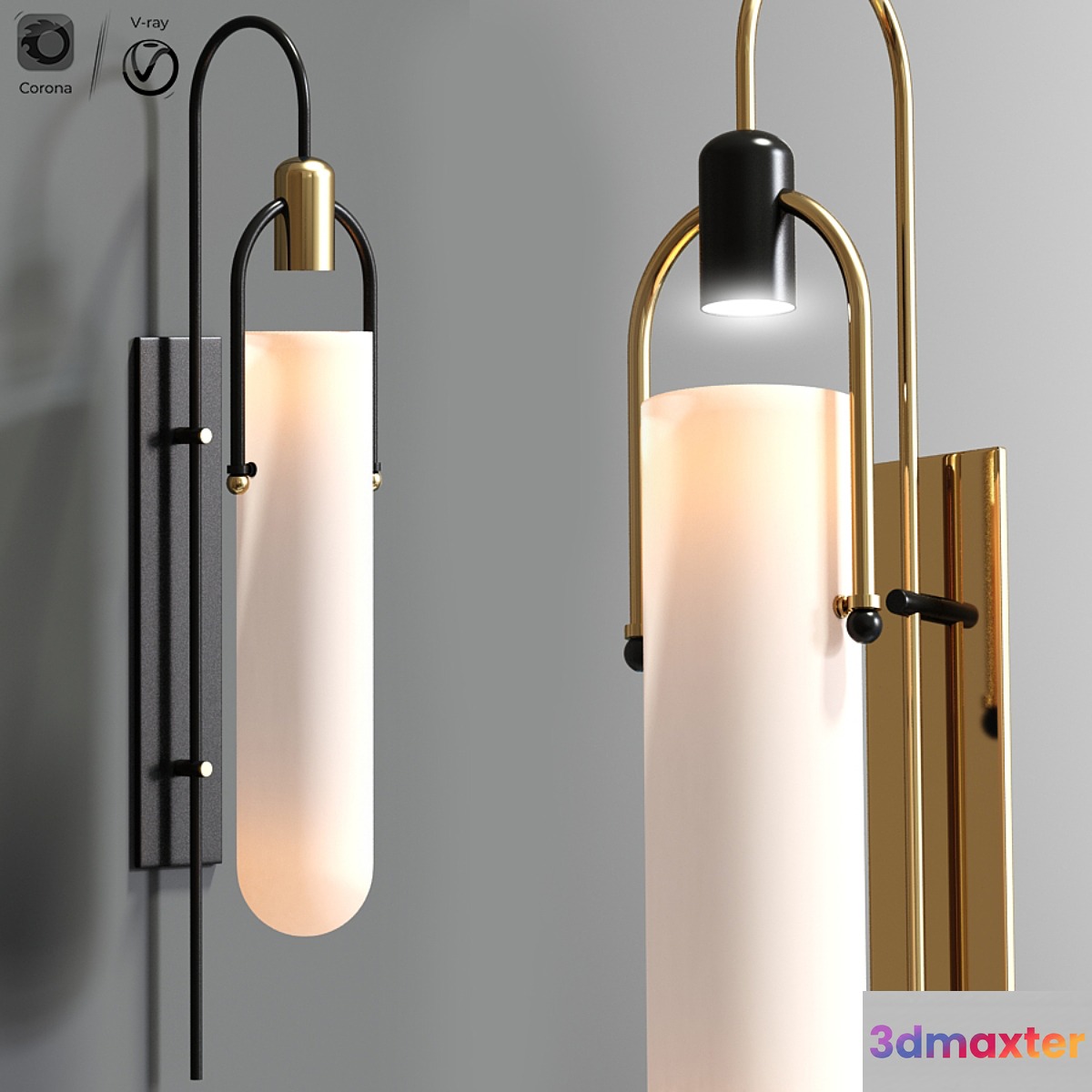 Arc wall scone light