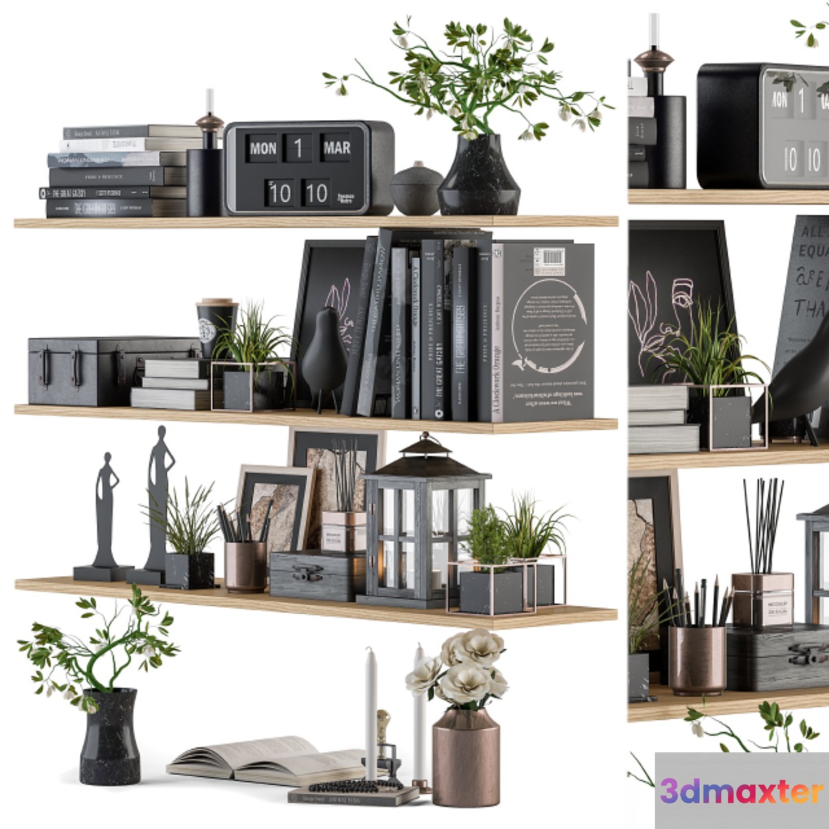 Decorative Set on Shelves - No.6