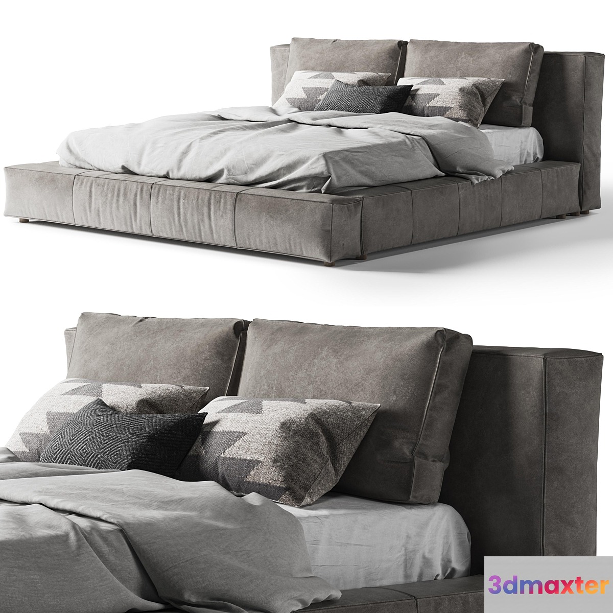 Restoration Hardware Bed Cloud Leather Platform - No.2