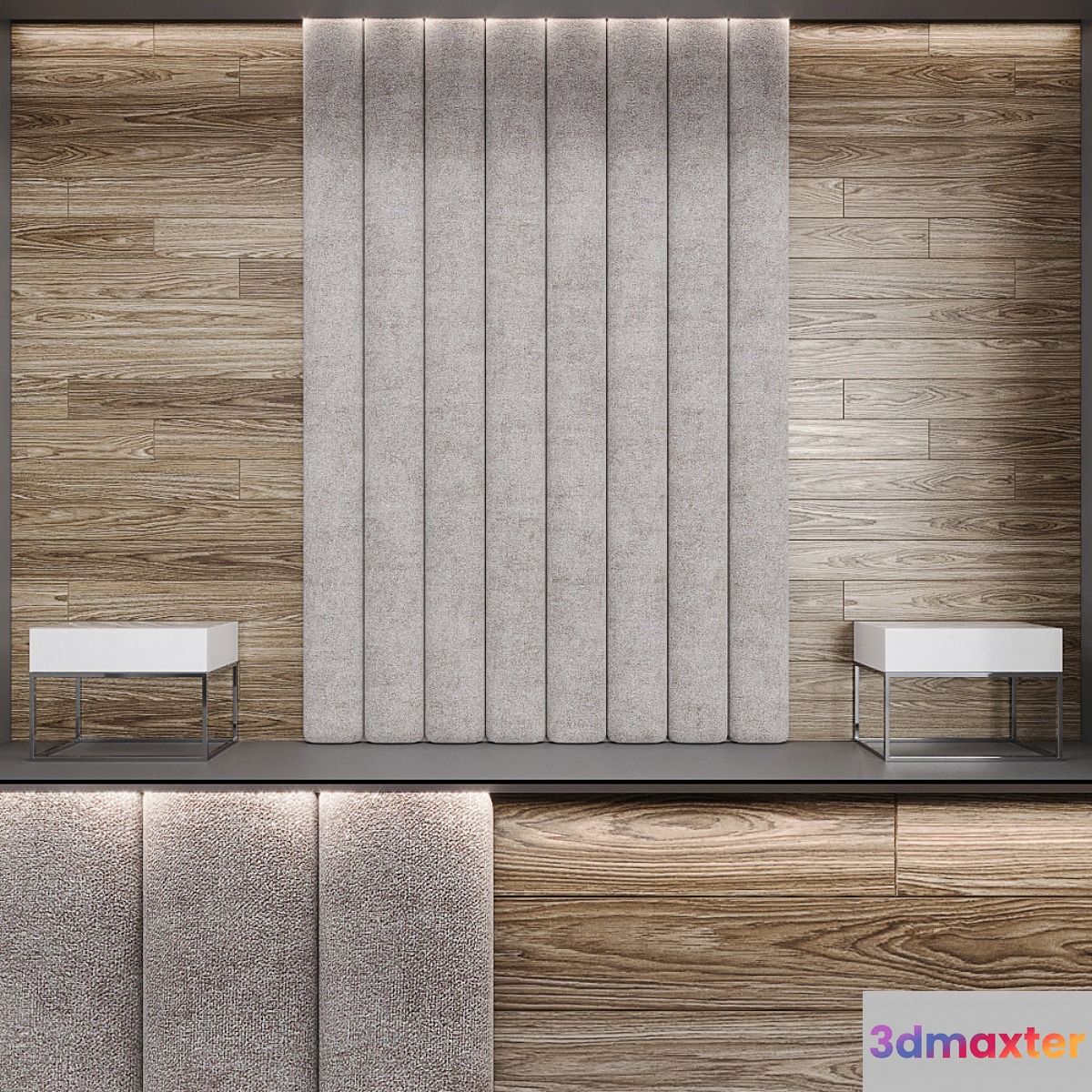Wall Panel - Headboard 1 3D Max