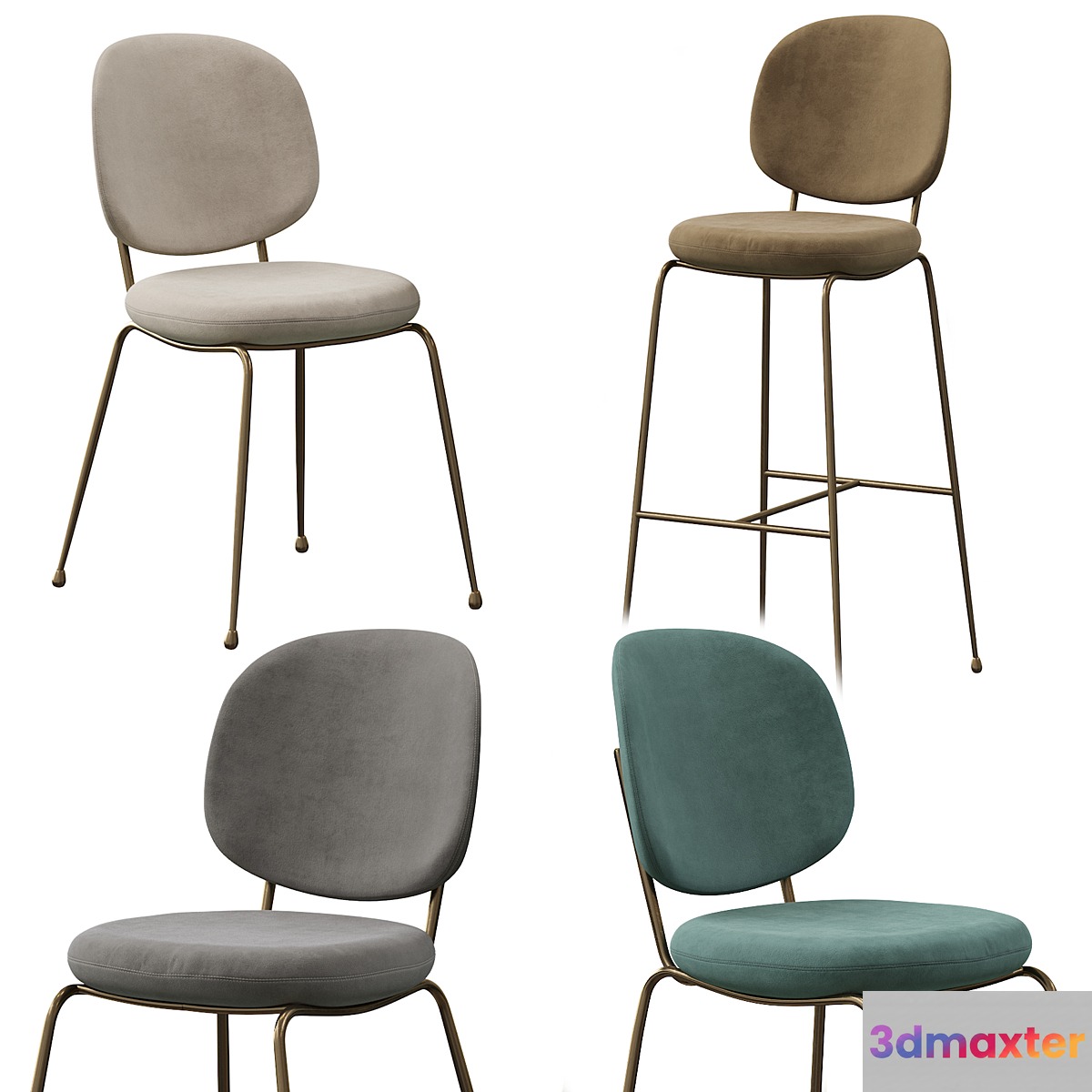 Industry Dining Chair 3D Max