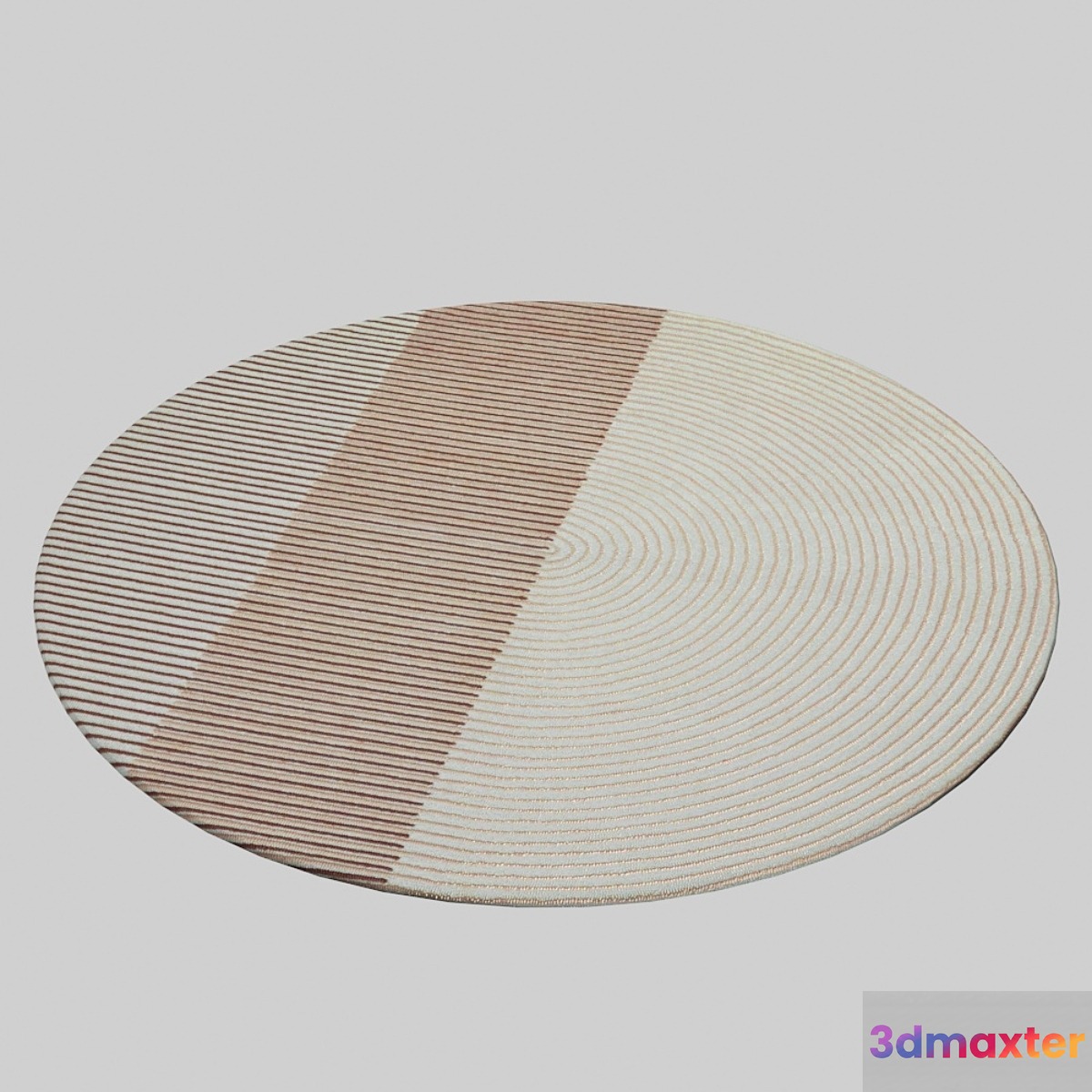 PLY PINK By GAN rug round pink 3D Max