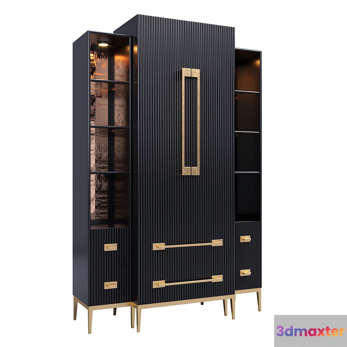 Showcase Black Satin