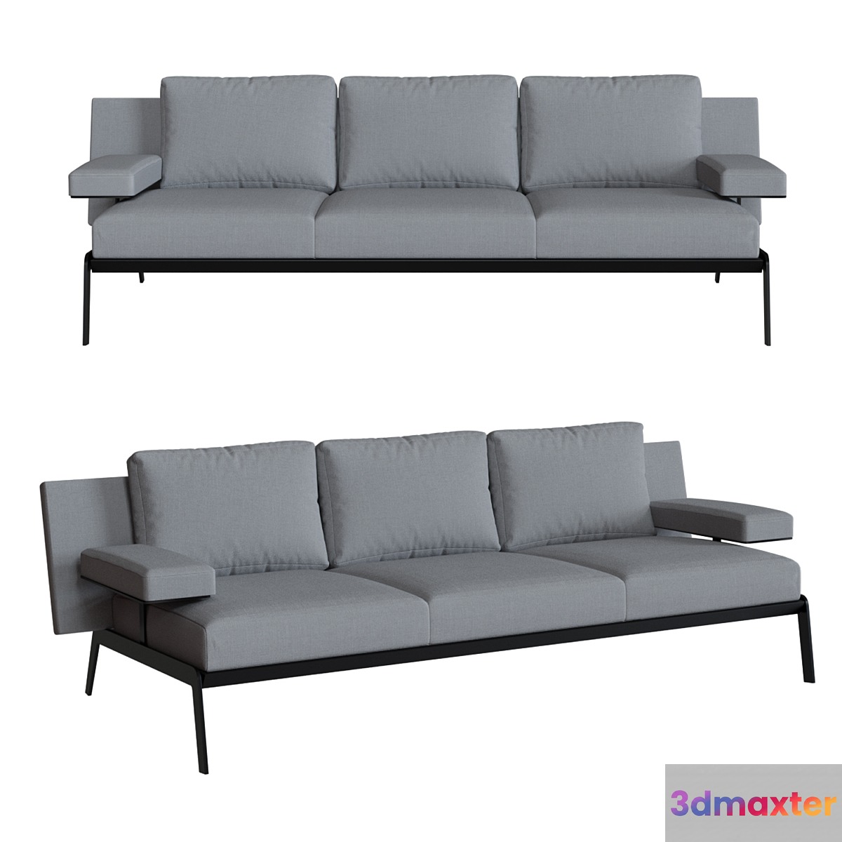 Most Triple Sofa _ B & T design 3D Max