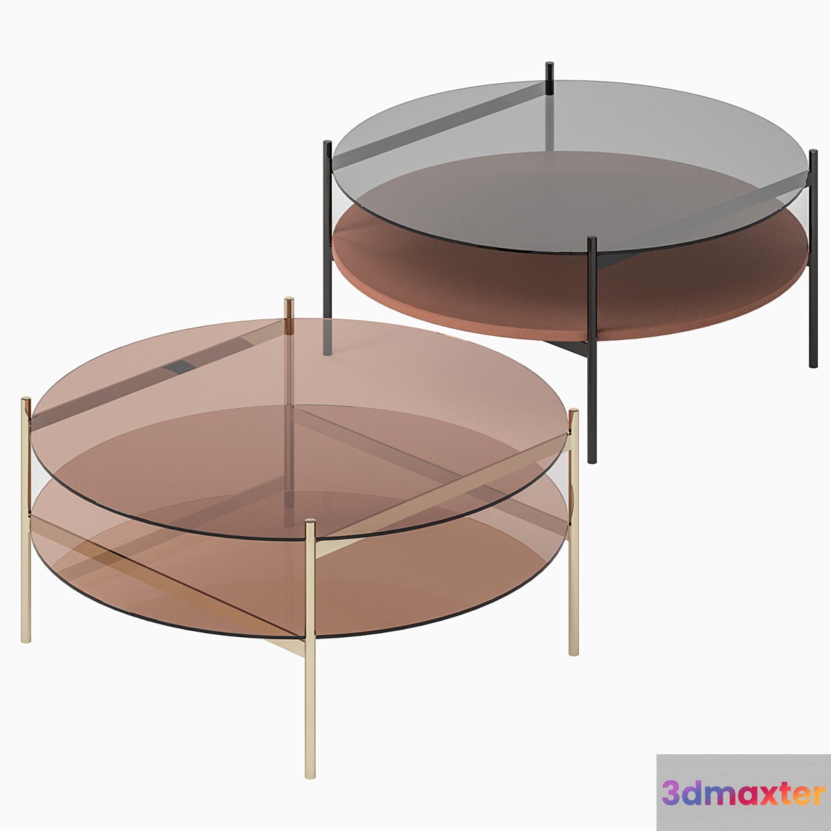 Coffee table Duotone circular