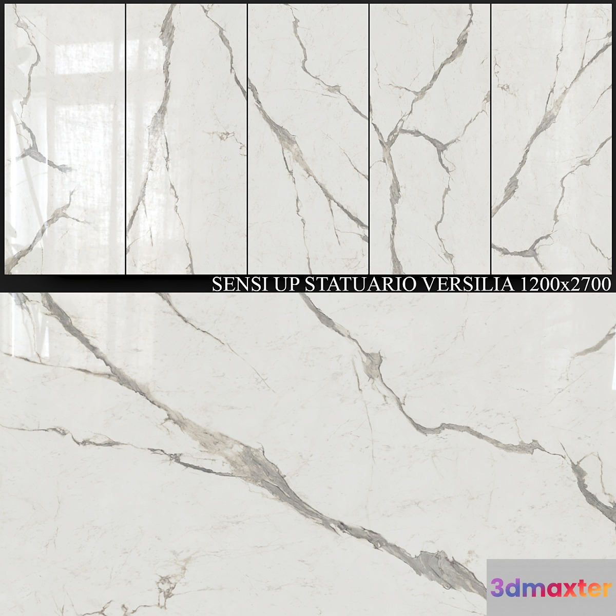 ABK Sensi Up Statuario Versilia 1200x2700 - No.2 3D Max