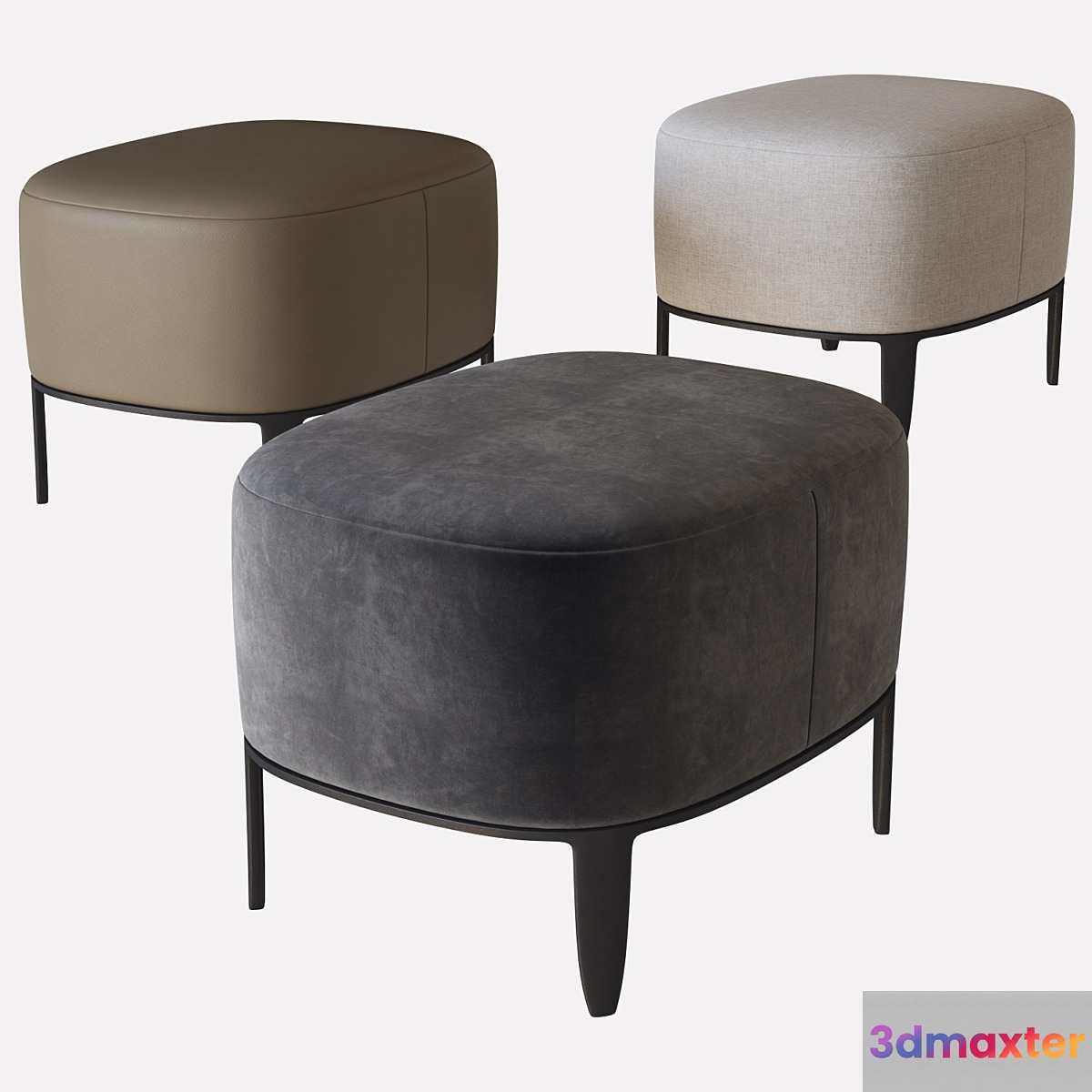 gentleman pouf poliform 3D Max