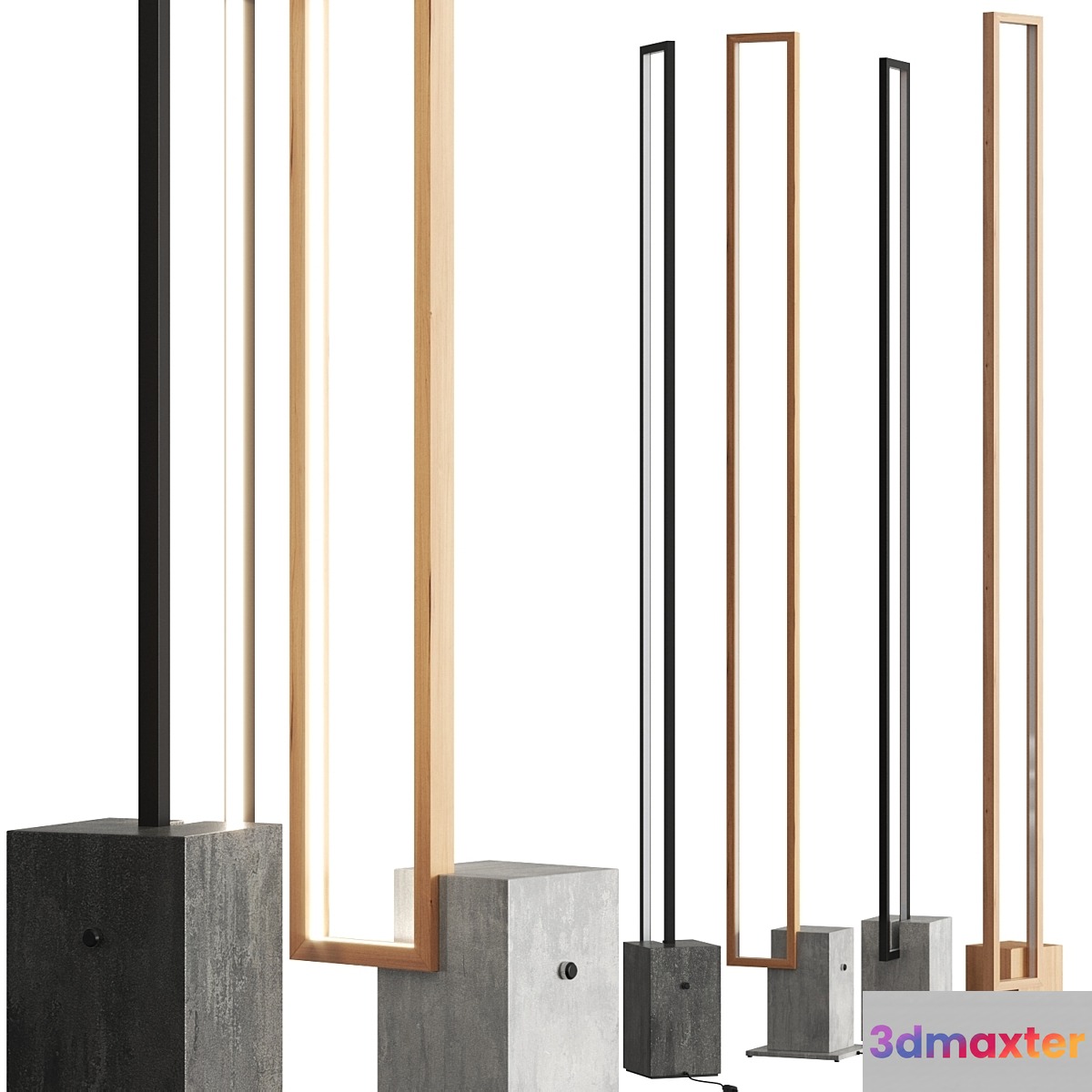 Cinier Mire LT & Mire LT Wood Floor Lamps