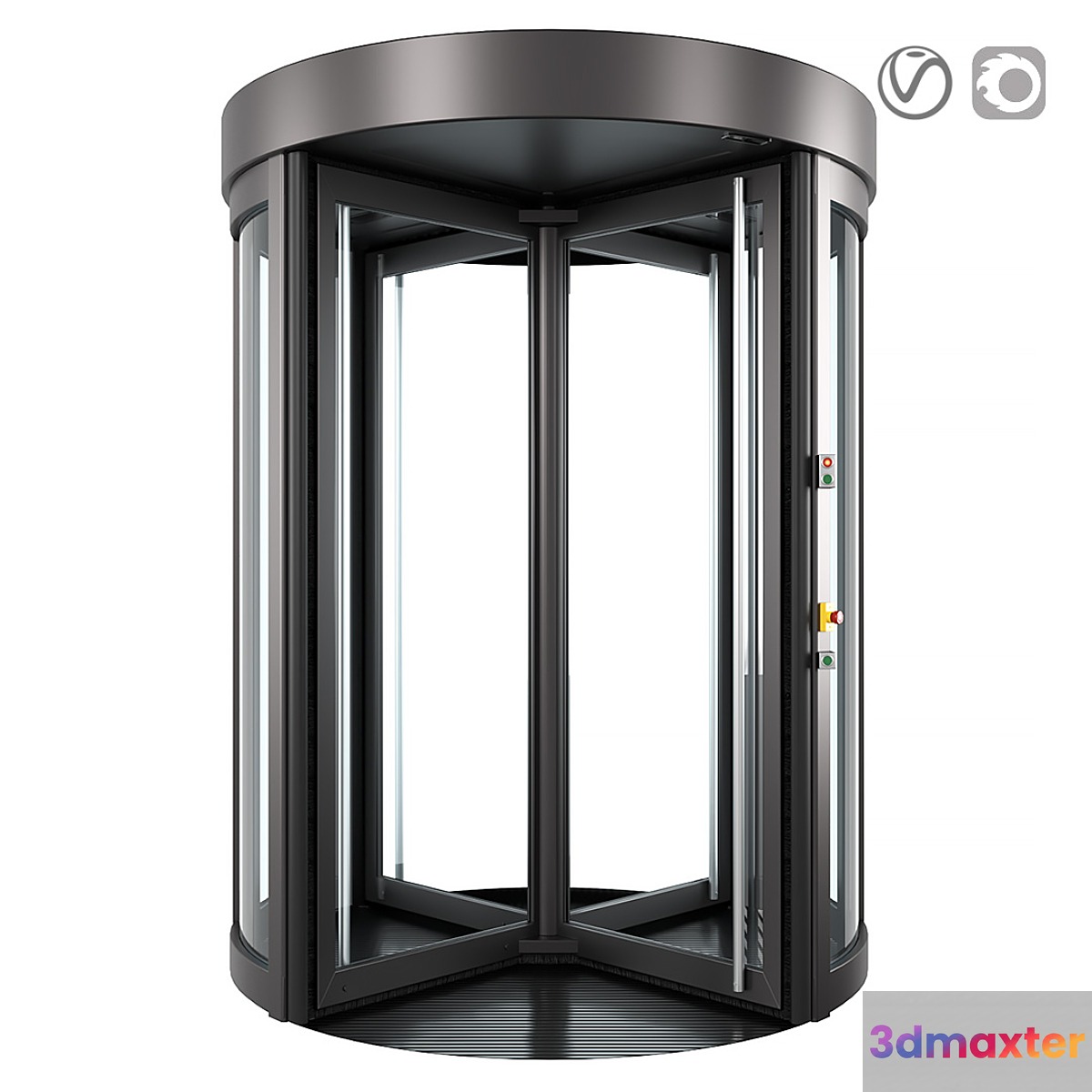 Revolving door Dorma Geryon 3D Max