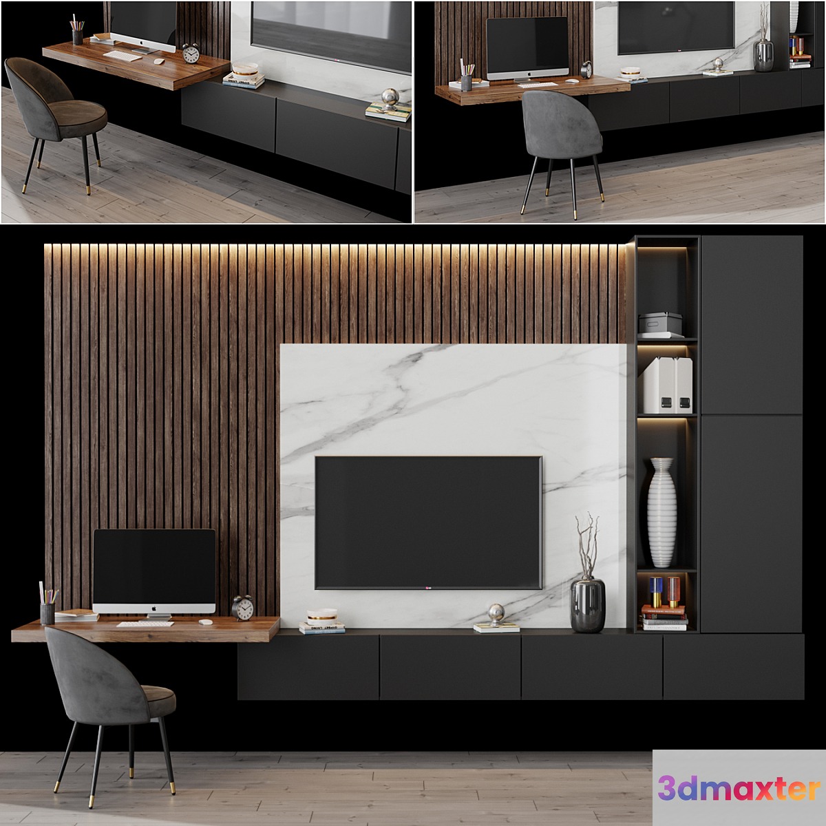 tv set 129 3D Max