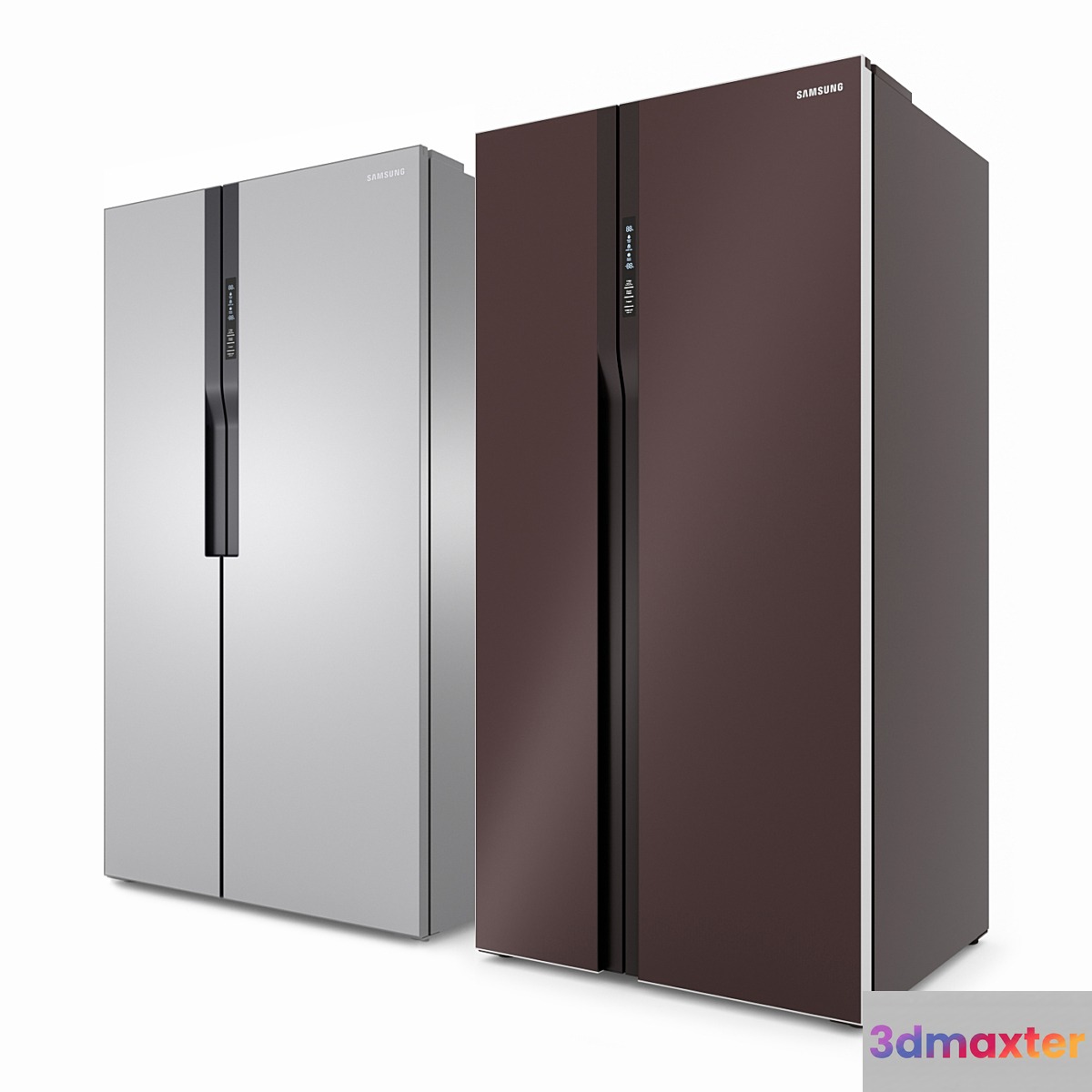 Samsung Side-by-Side Refrigerators 3D Max