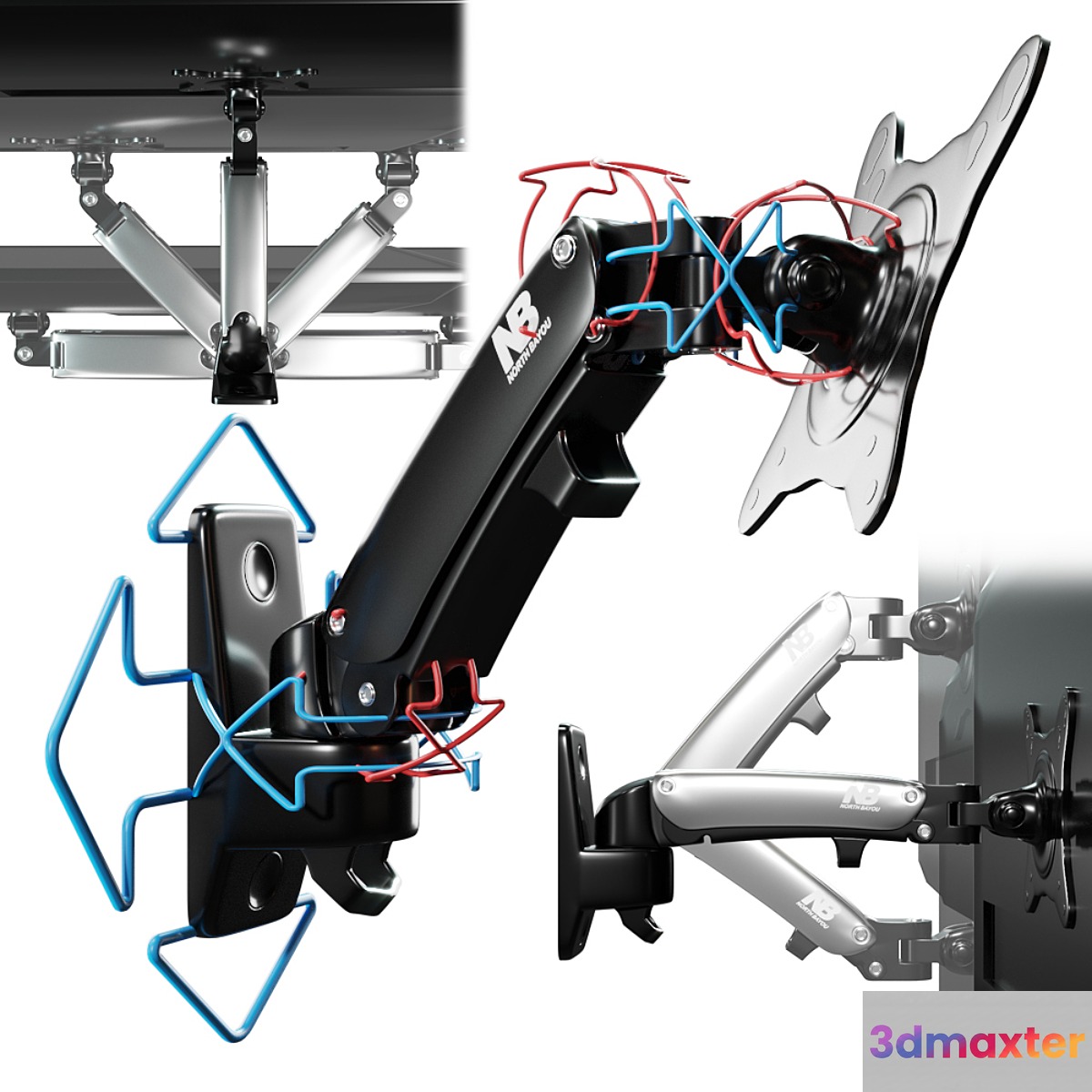 Bracket NB F120 + TV rigged