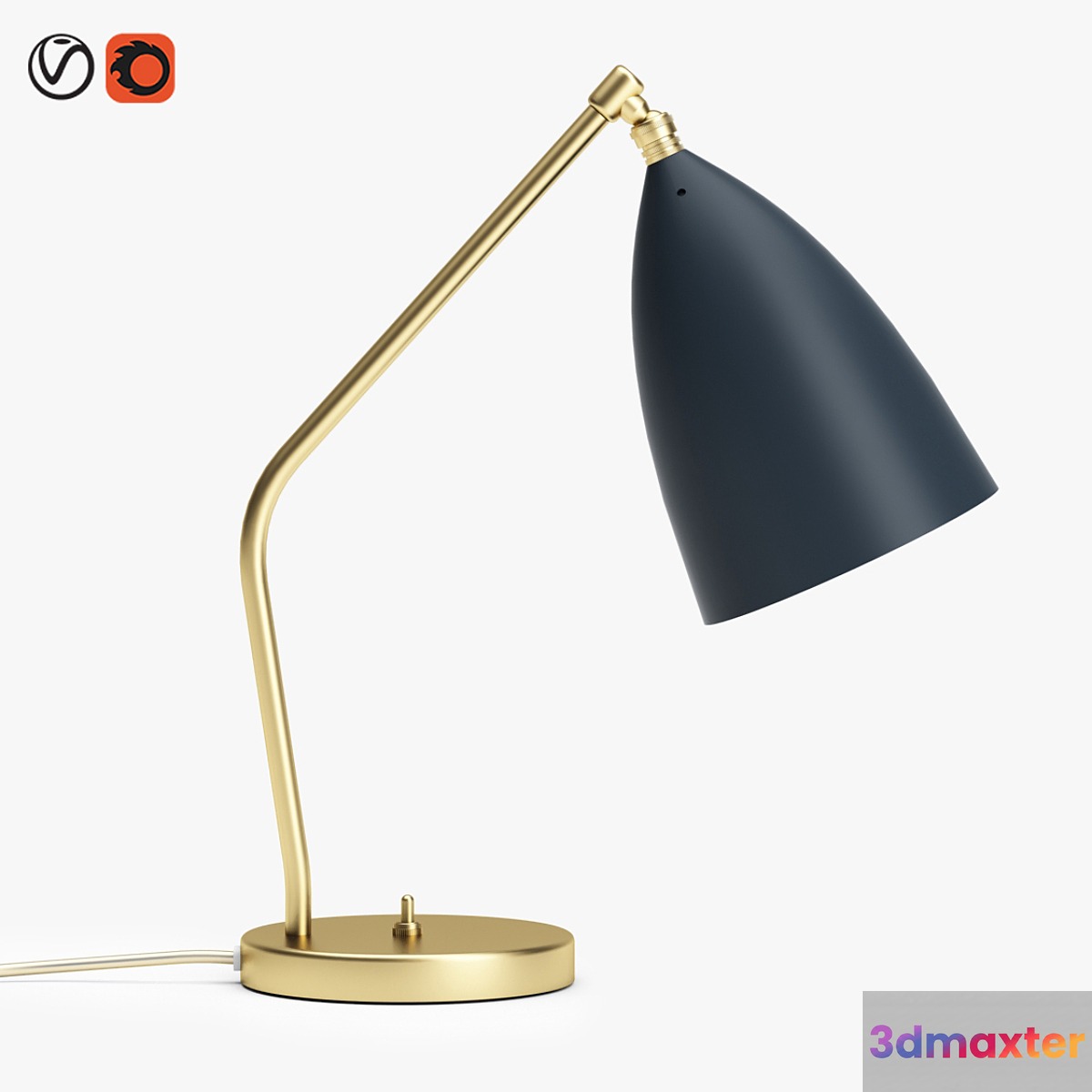 Gubi grashoppa table lamp 3D Max