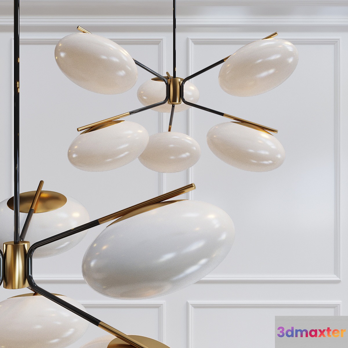 Champignon 6-Light Chandelier 3D Max