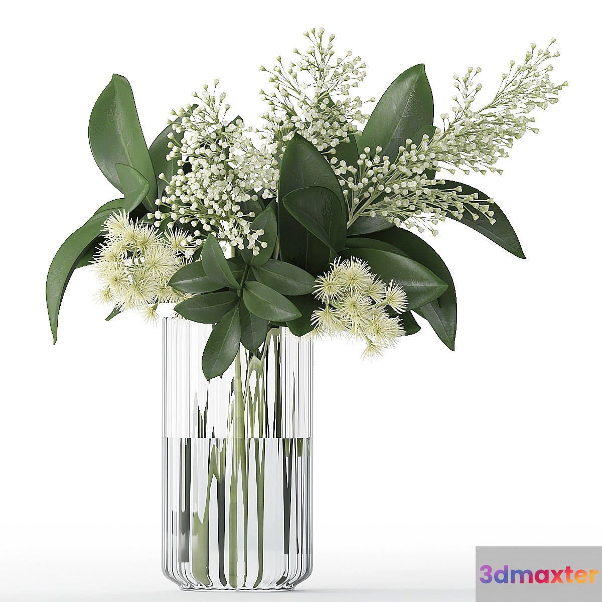 Bouquet of flowers in a vase 59 3D Max
