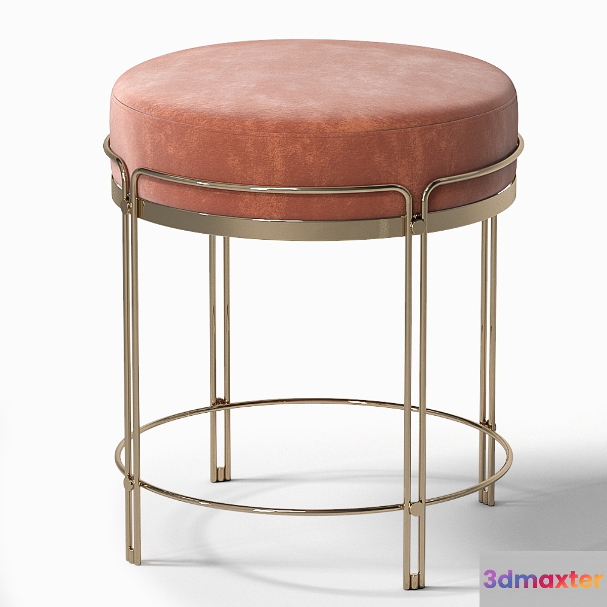 Soft velvet stool