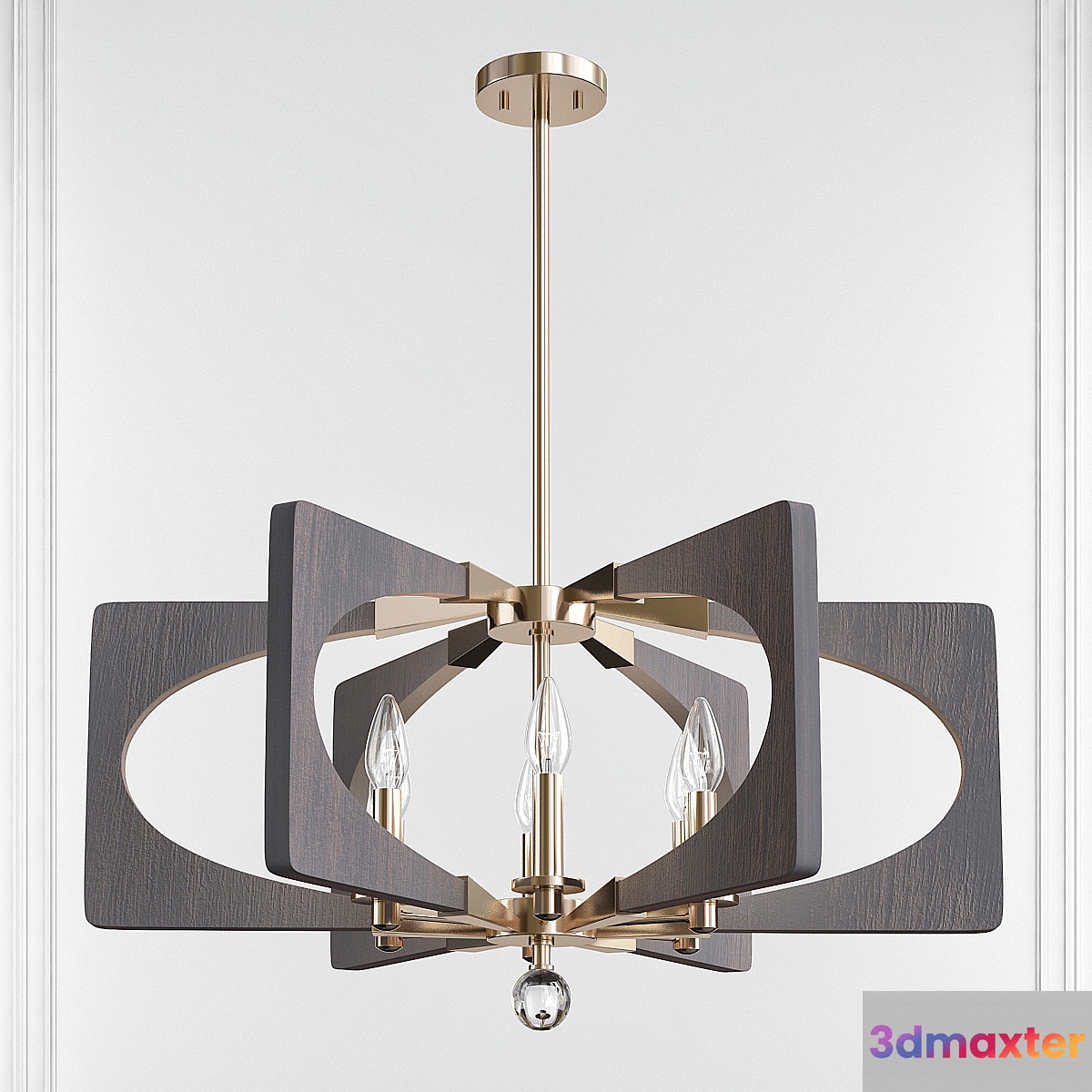Alscar Driftwood Gray 6 Light Chandelier by Kichler 3D Max