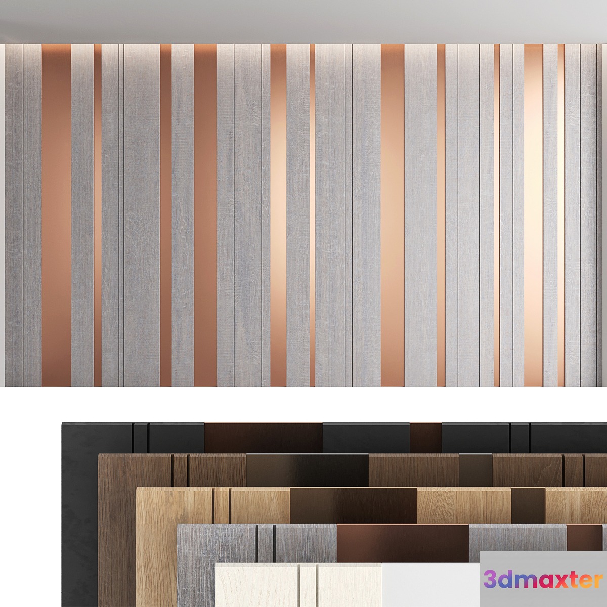 Decorative wall panel_set 17 3D Max