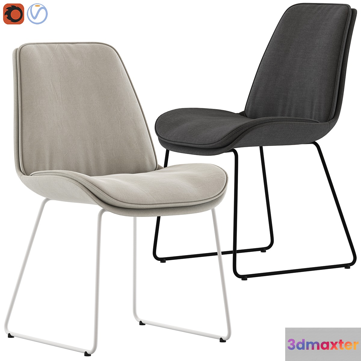 Globewest Chase Dining Chair 3D Max