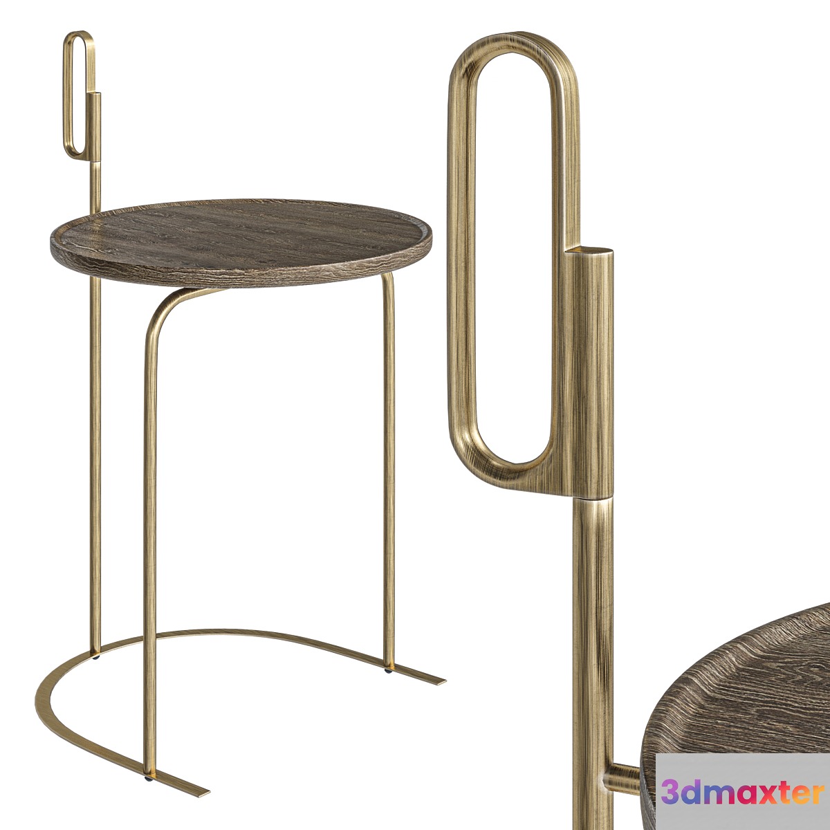 Handle Side Table by De La Espada