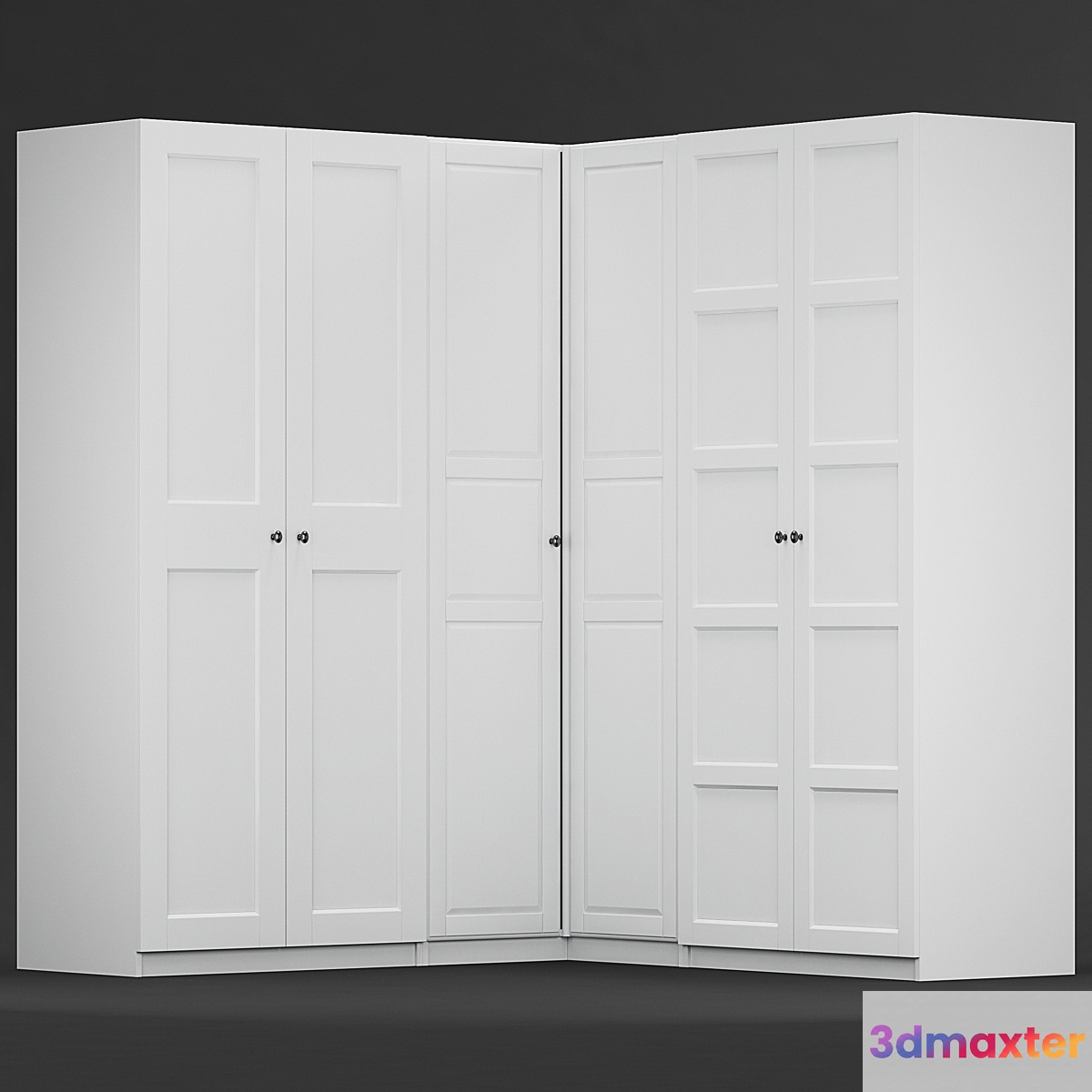 Ikea PAX corner wardrope A 3D Max
