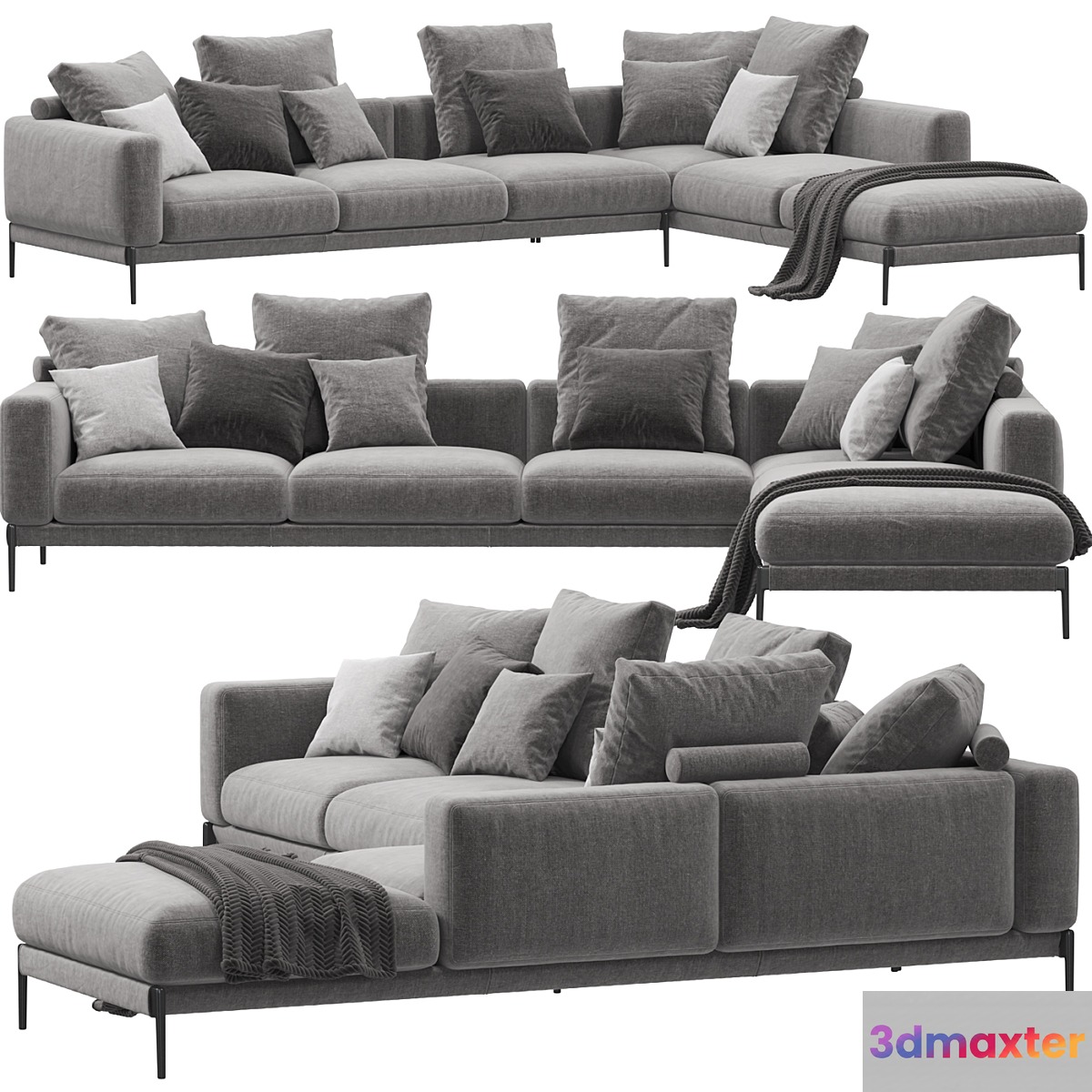 Sofa Flexform Romeo 3D Max