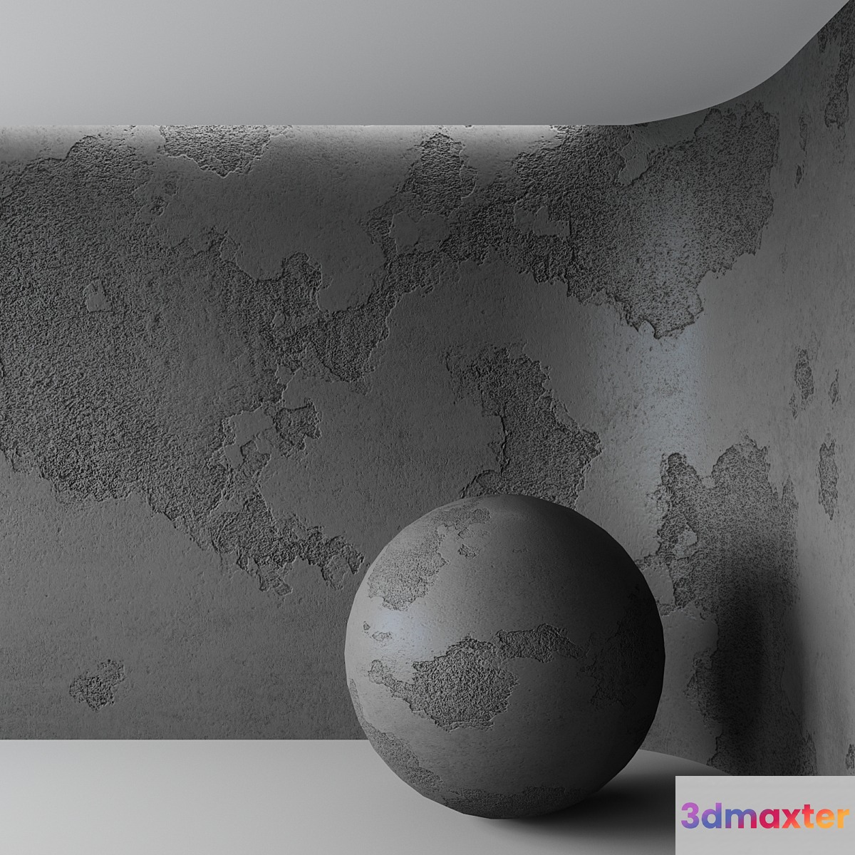 Damage concrete 3D Max