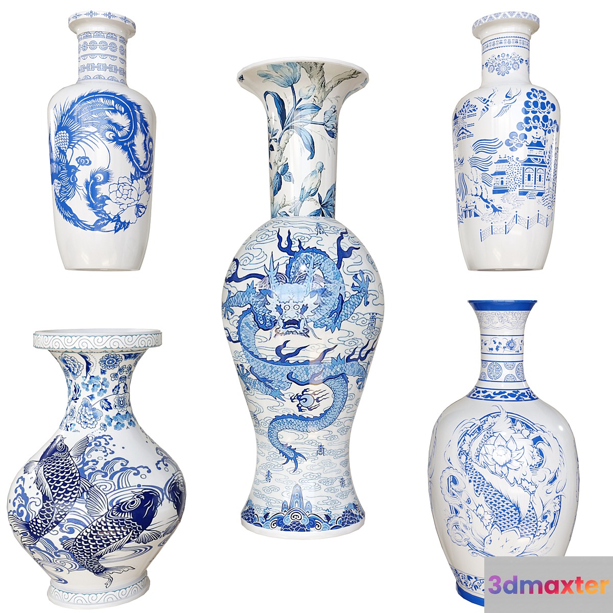 ChineseVase1 3D Max