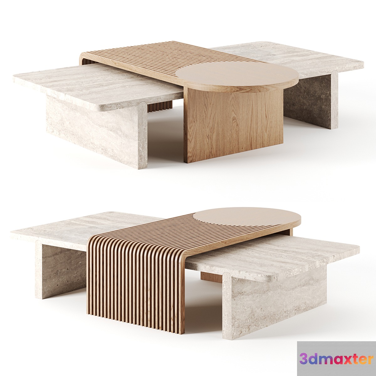 Stick & Stone Table by Dooq
