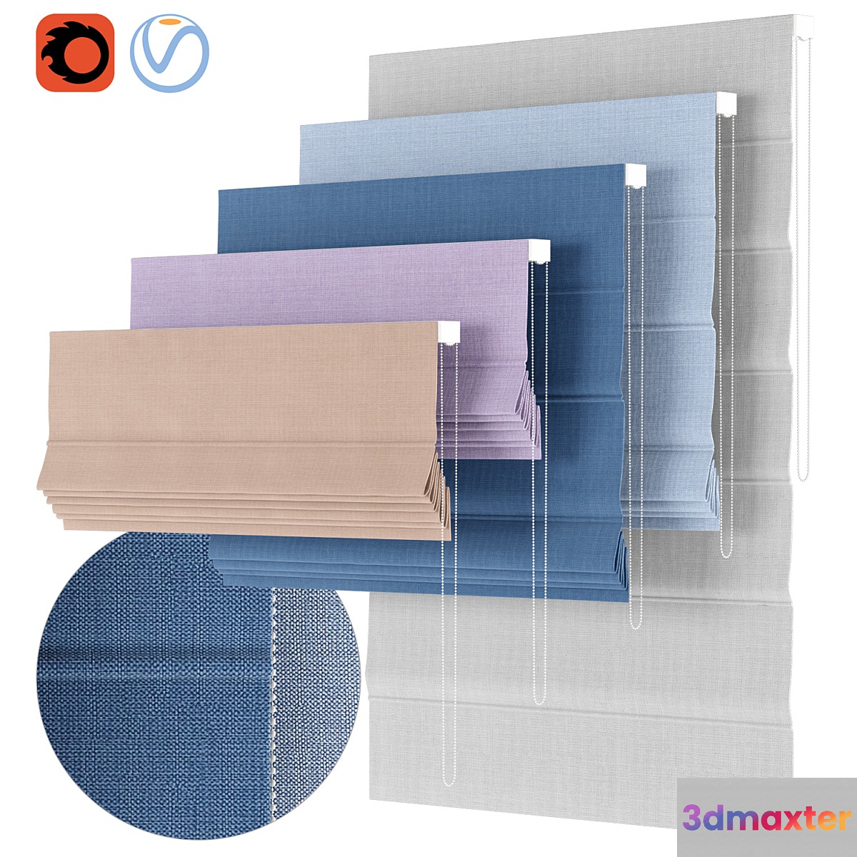 Roman Curtains 13 | Revati 3D Max