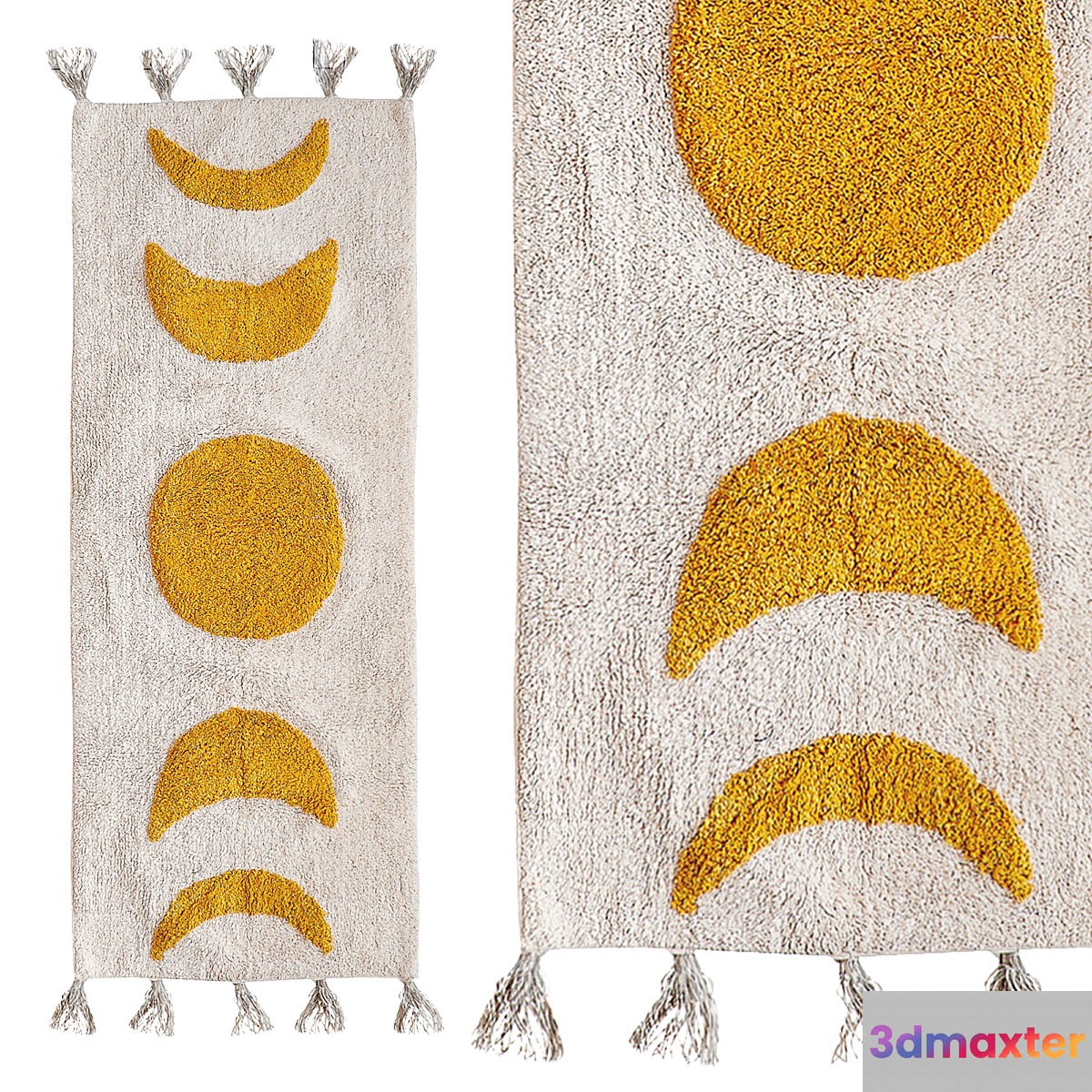 Carpet Urban Outfitters Moon Phase Runner Bath Mat