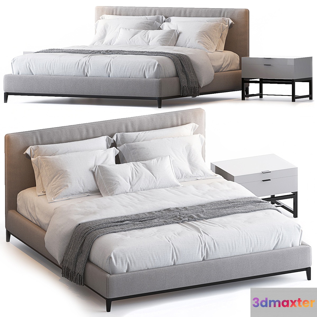 ANDERSEN BED BY MINOTTI - No.3 3D Max