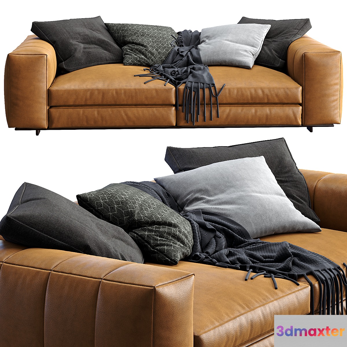 Minotti sofa freeman 3D Max