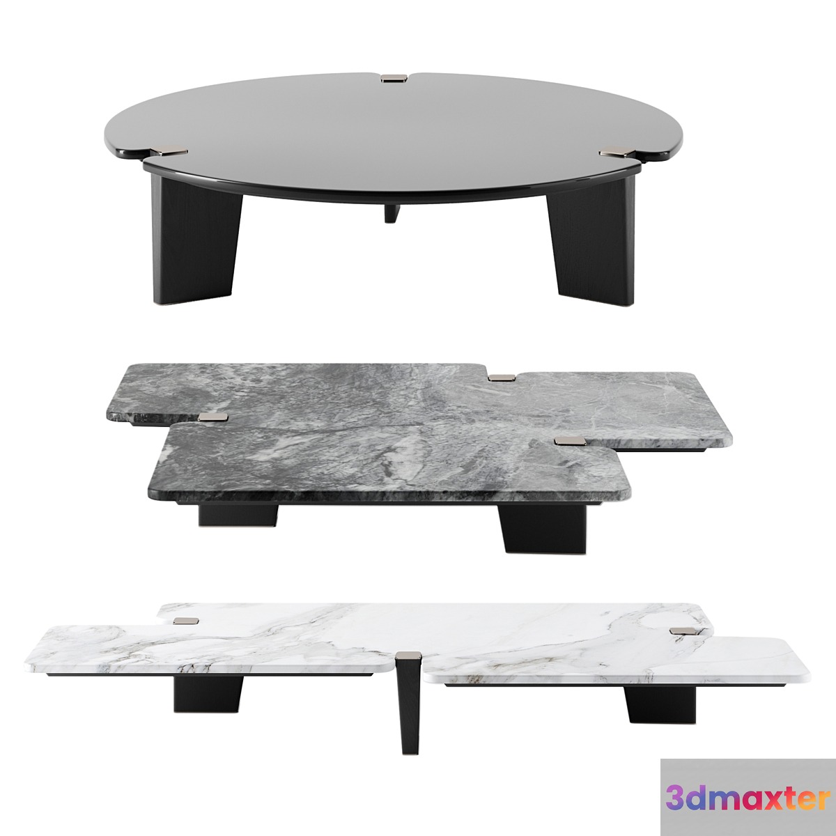 Jacob tables by Minotti 3D Max