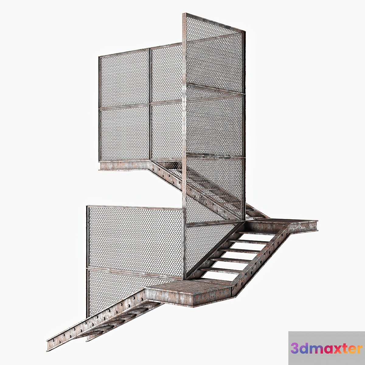 Old metal stair
