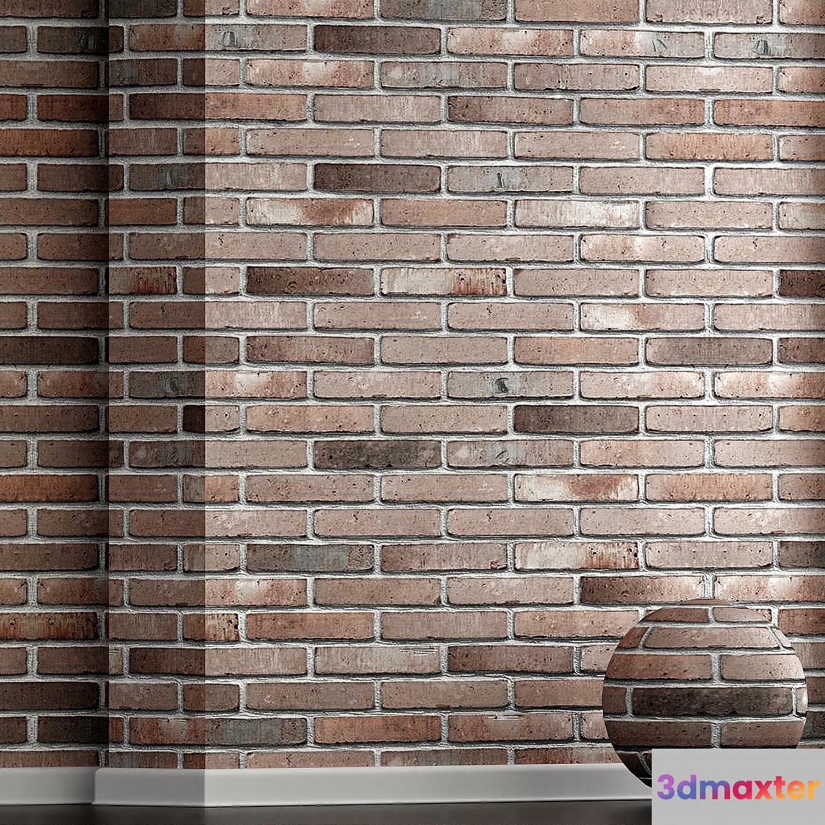 Wall decorative brick No. 3 3D Max