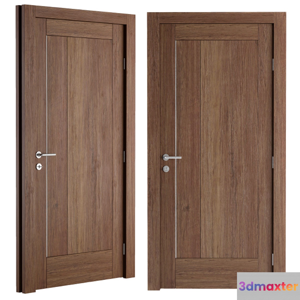 Wooden Modern Simple Door 3D Max