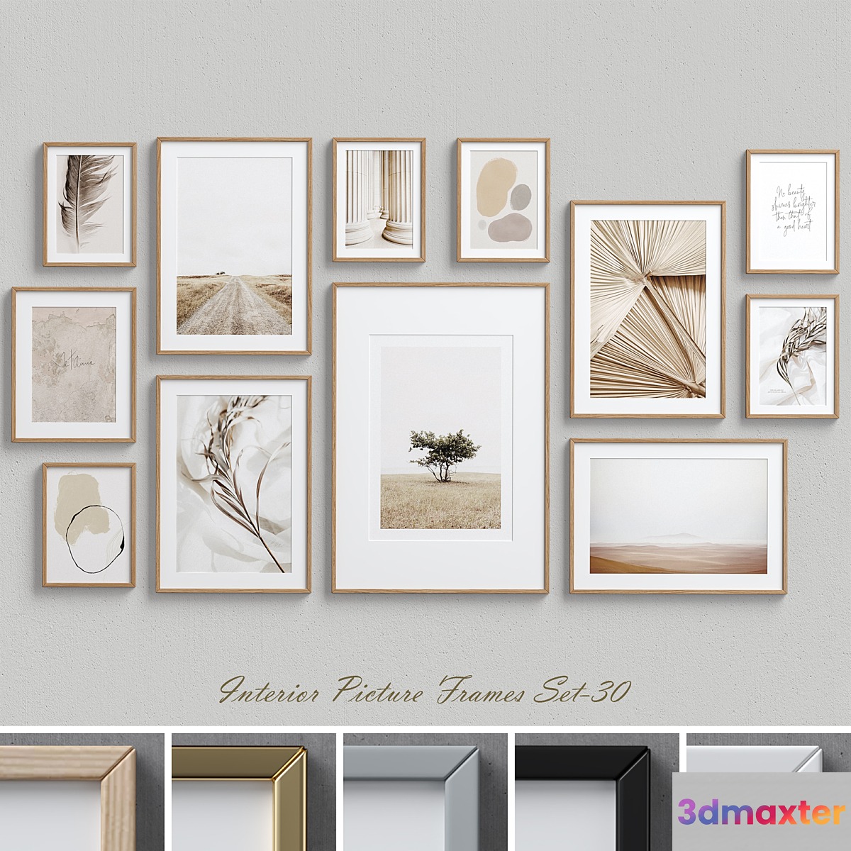 Interior Picture Frames Set-30 3D Max