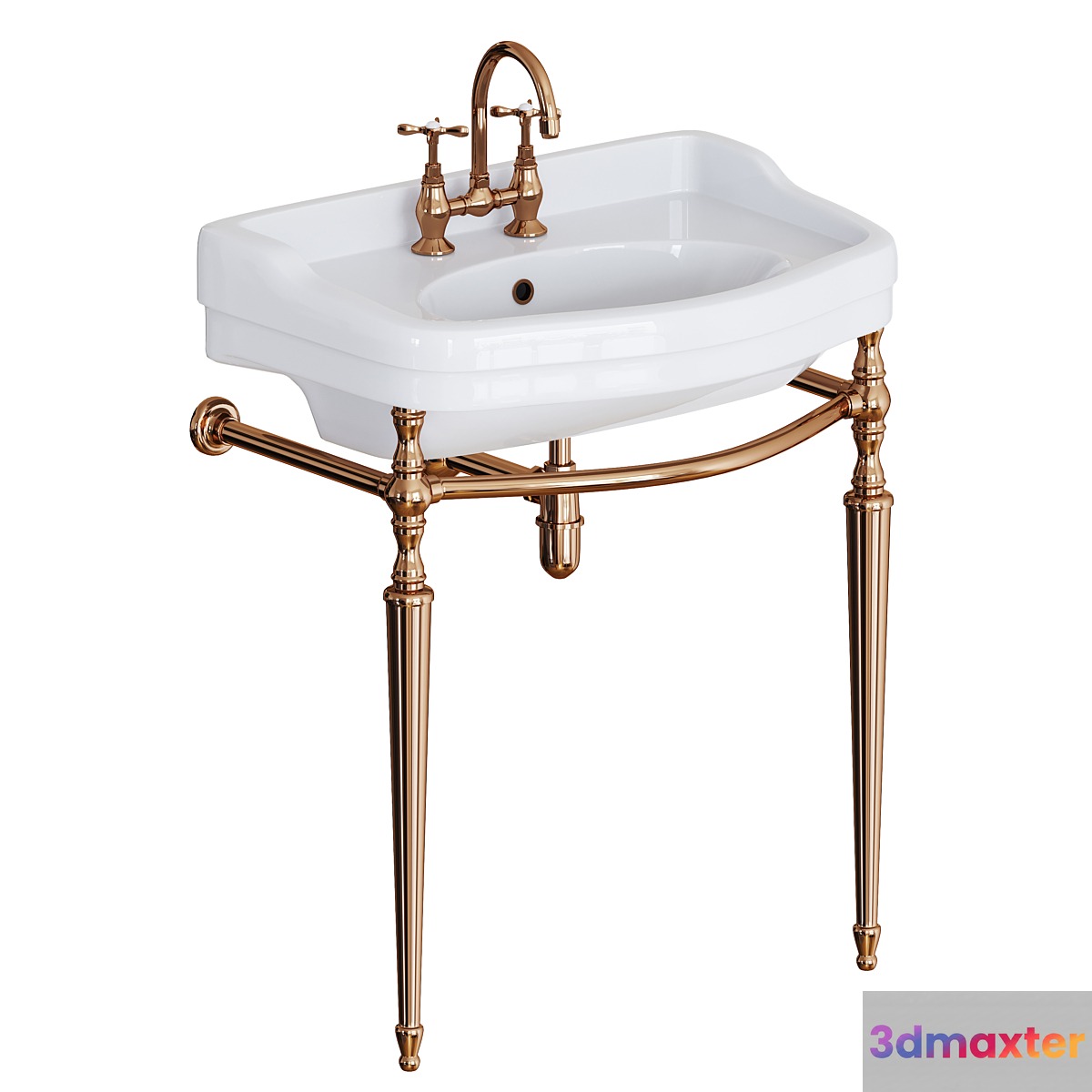 Sink on a metal structure _ Sbordoni Palladio 3D Max