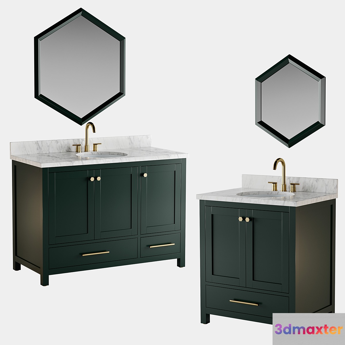Radke Mahogany Vanity 3D Max