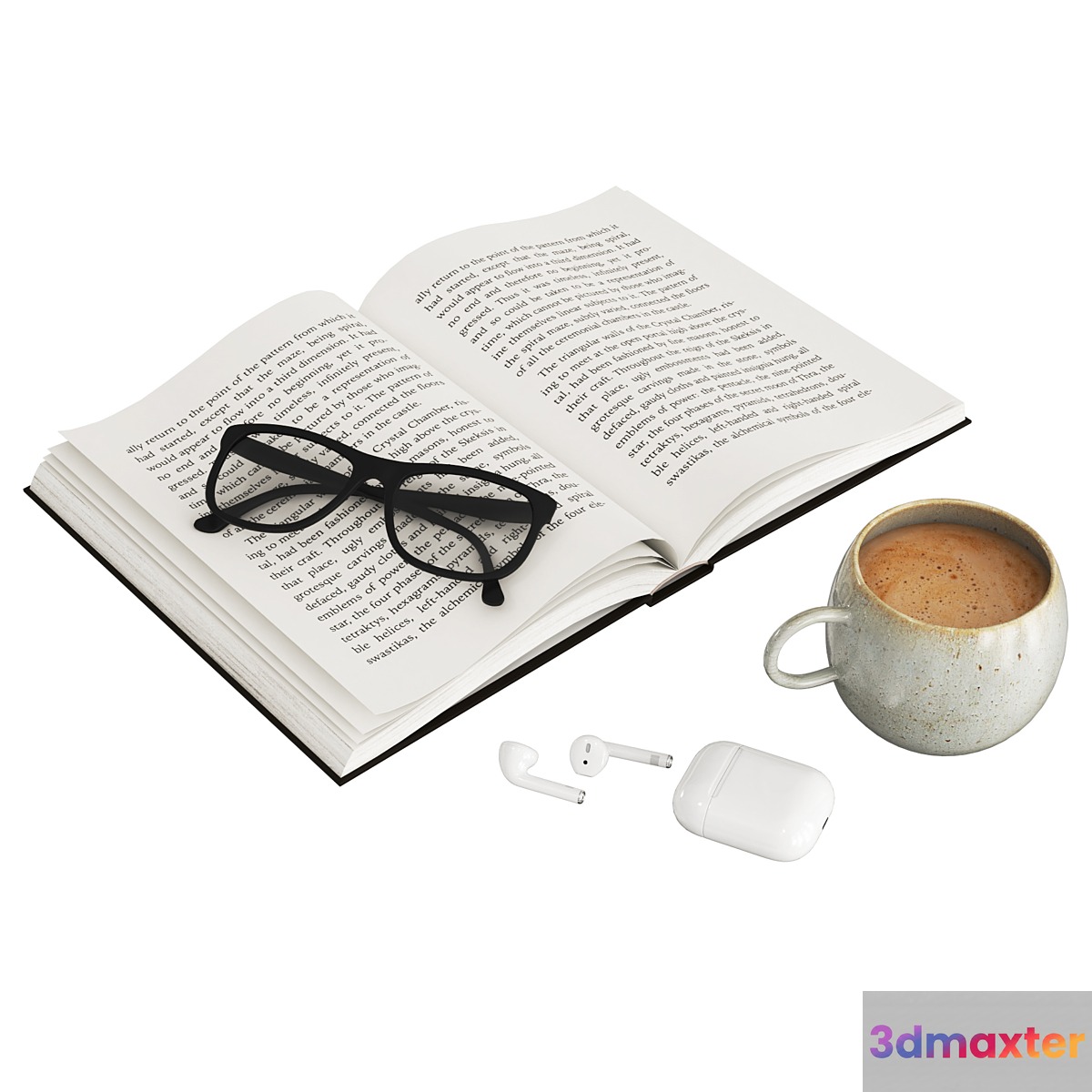 Open book 3D Max