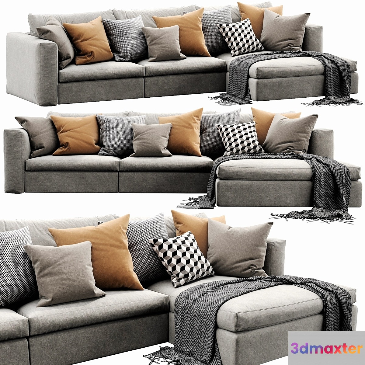 Poliform Dune Chaise Lounge 3D Max