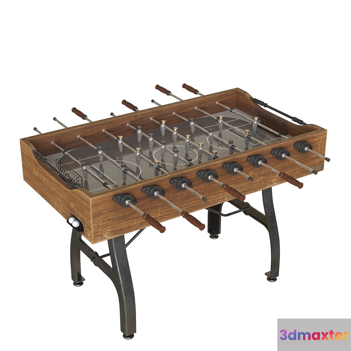 Vintage Industrial Foosball Table 3D Max
