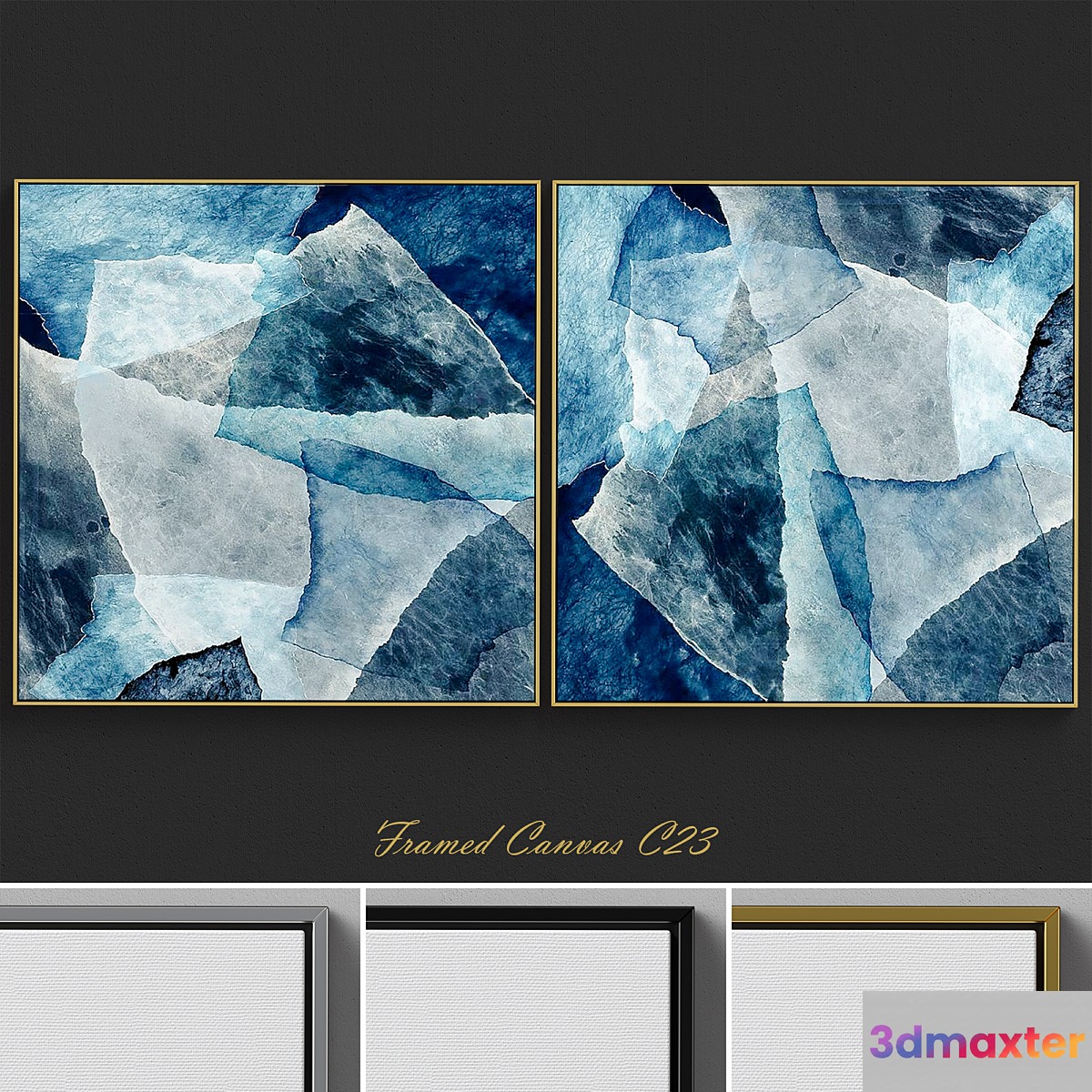 Framed Canvas C-23 3D Max