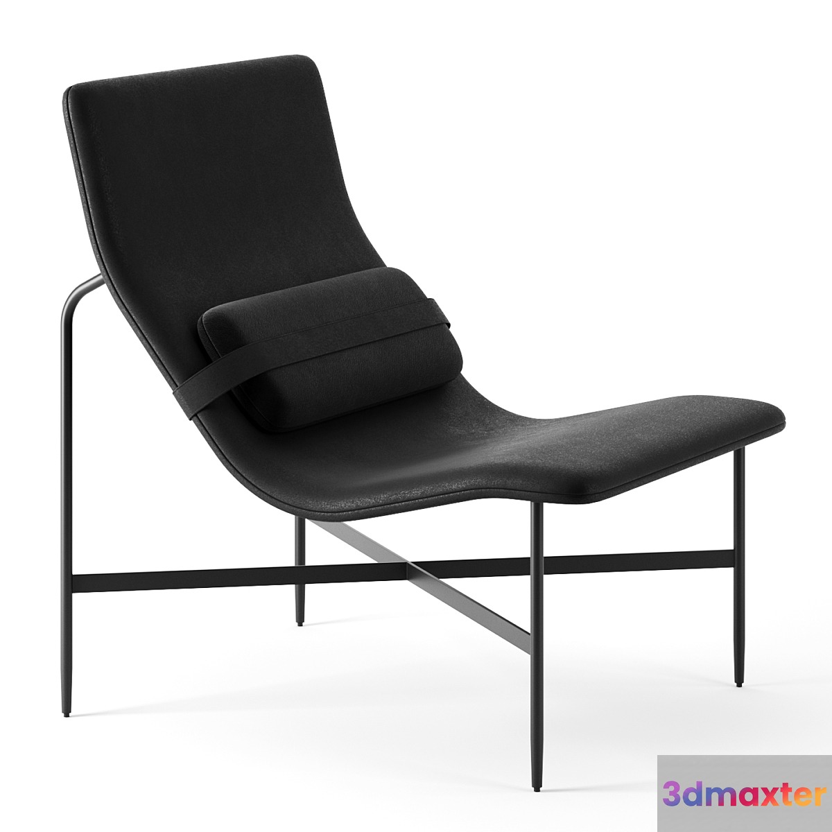 Deep Thoughts Leather Lounge Chair by Blu Dot 3D Max