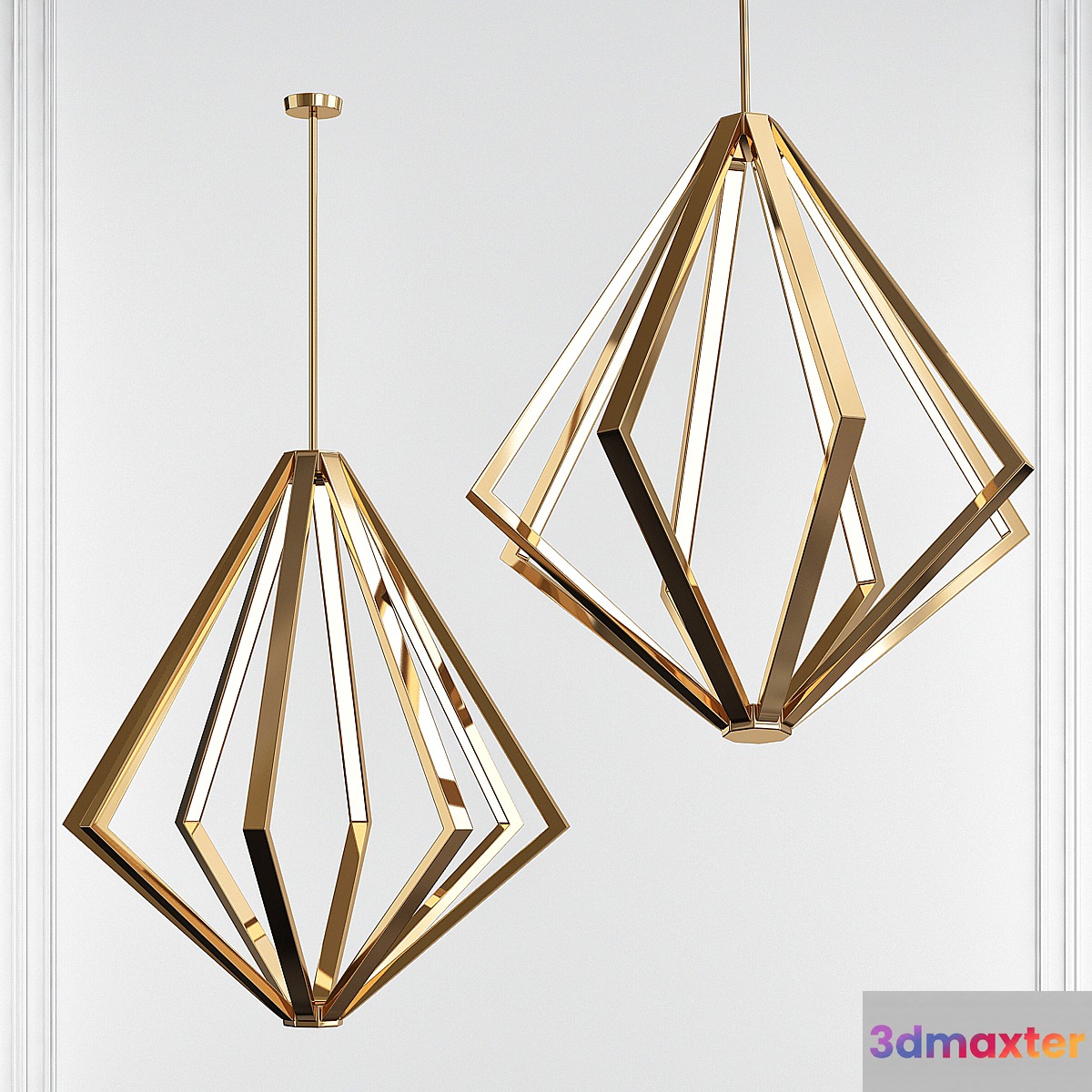 Everest Champagne Gold 8 Light Chandelier by elan 3D Max