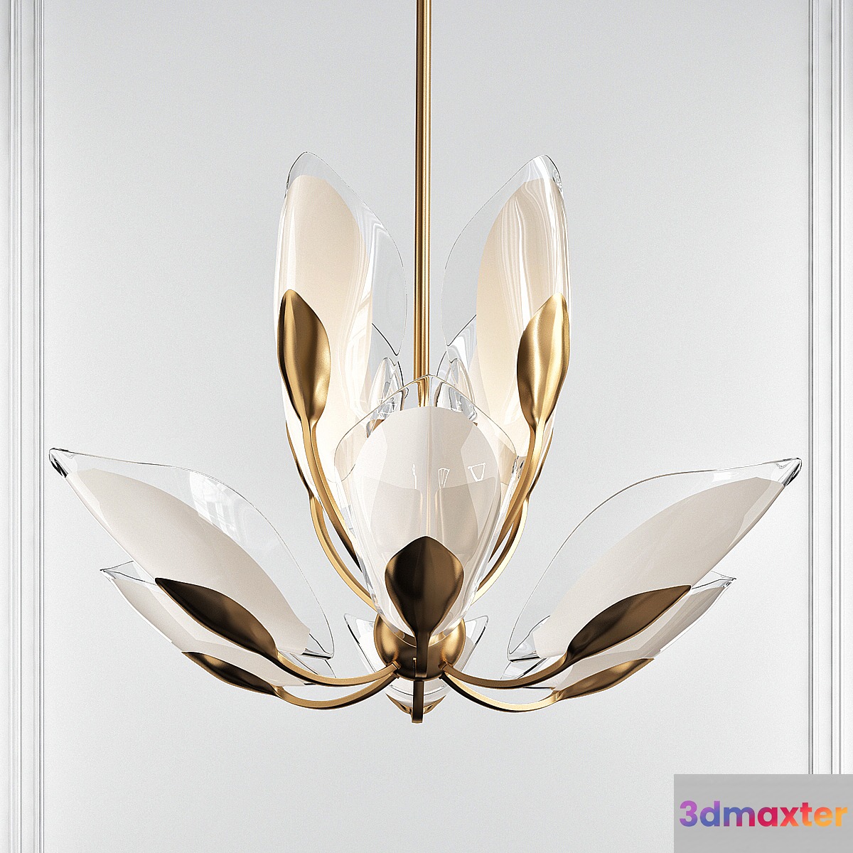 Blossom Gold Leaf 12 Light Chandelier by Hudson Valley - No.2