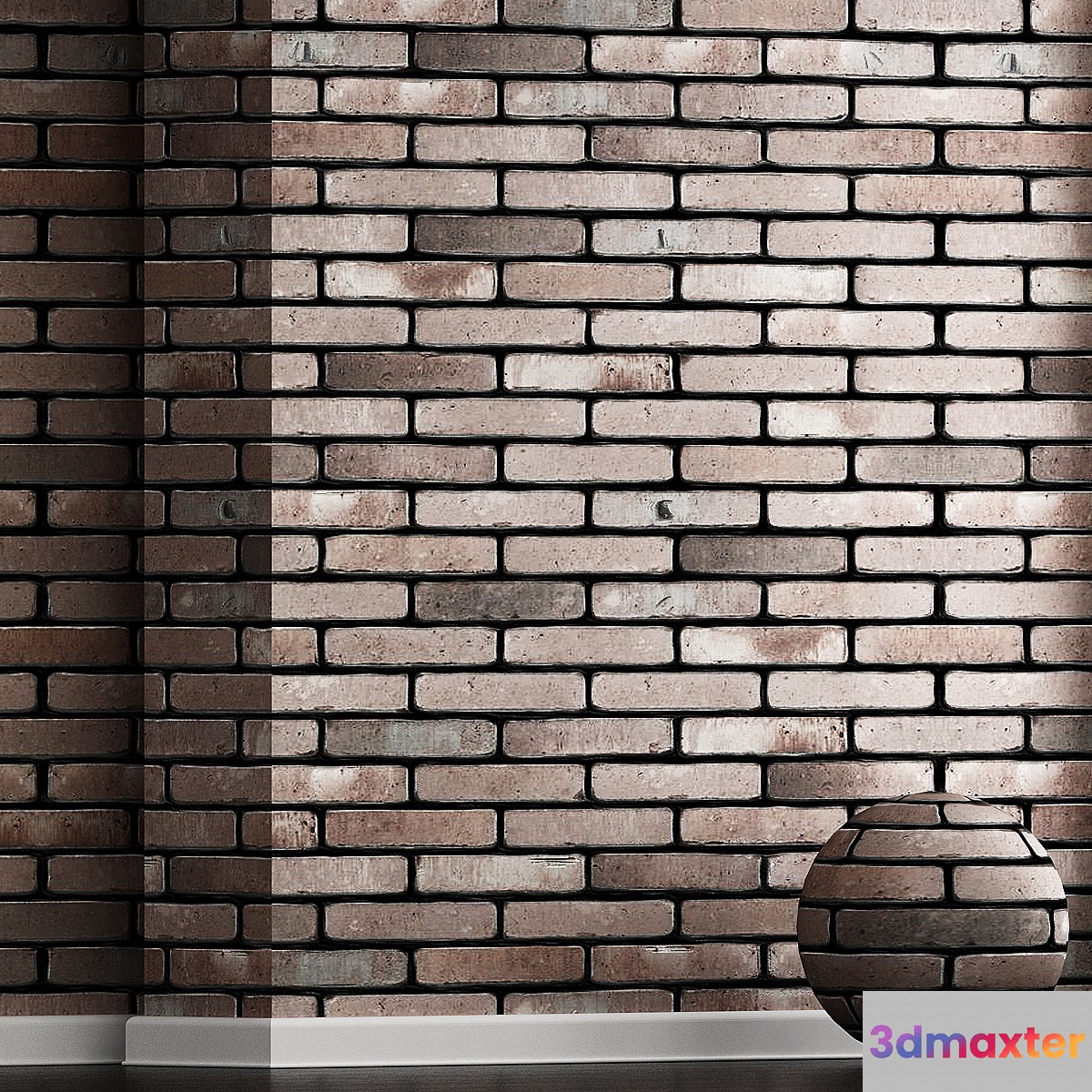 Wall decorative brick No. 15 3D Max